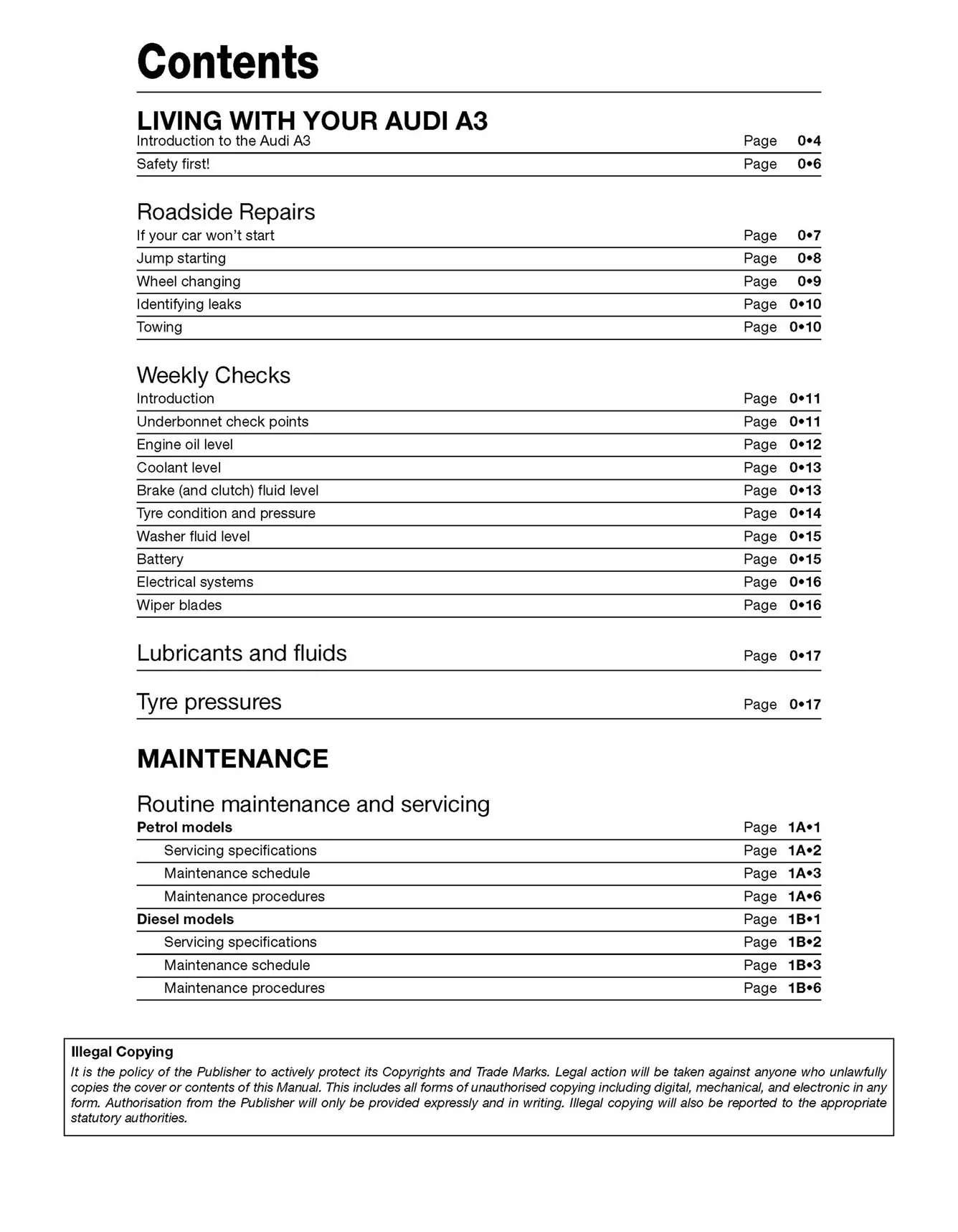 Audi A3 Petrol & Diesel (Jun 2003-Mar 2008) Haynes Repair Manual - Image 4