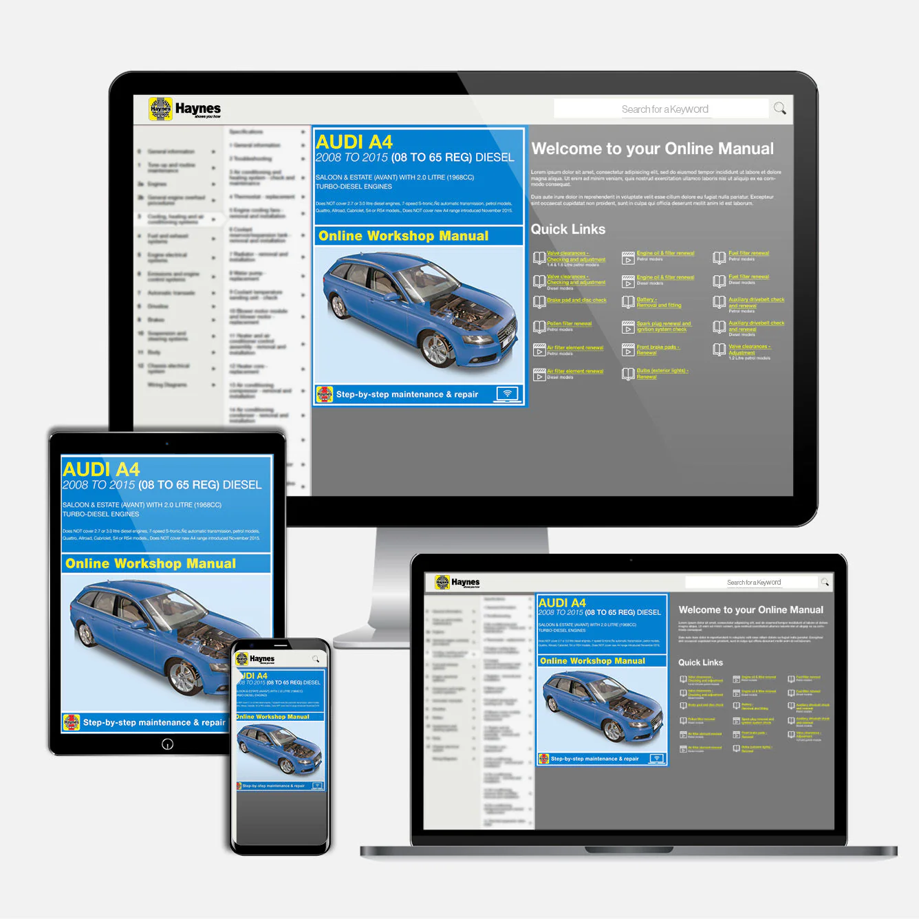 Audi A4 Diesel (Mar 2008-Oct 2015) Haynes Repair Manual 08 to 65 - Image 9