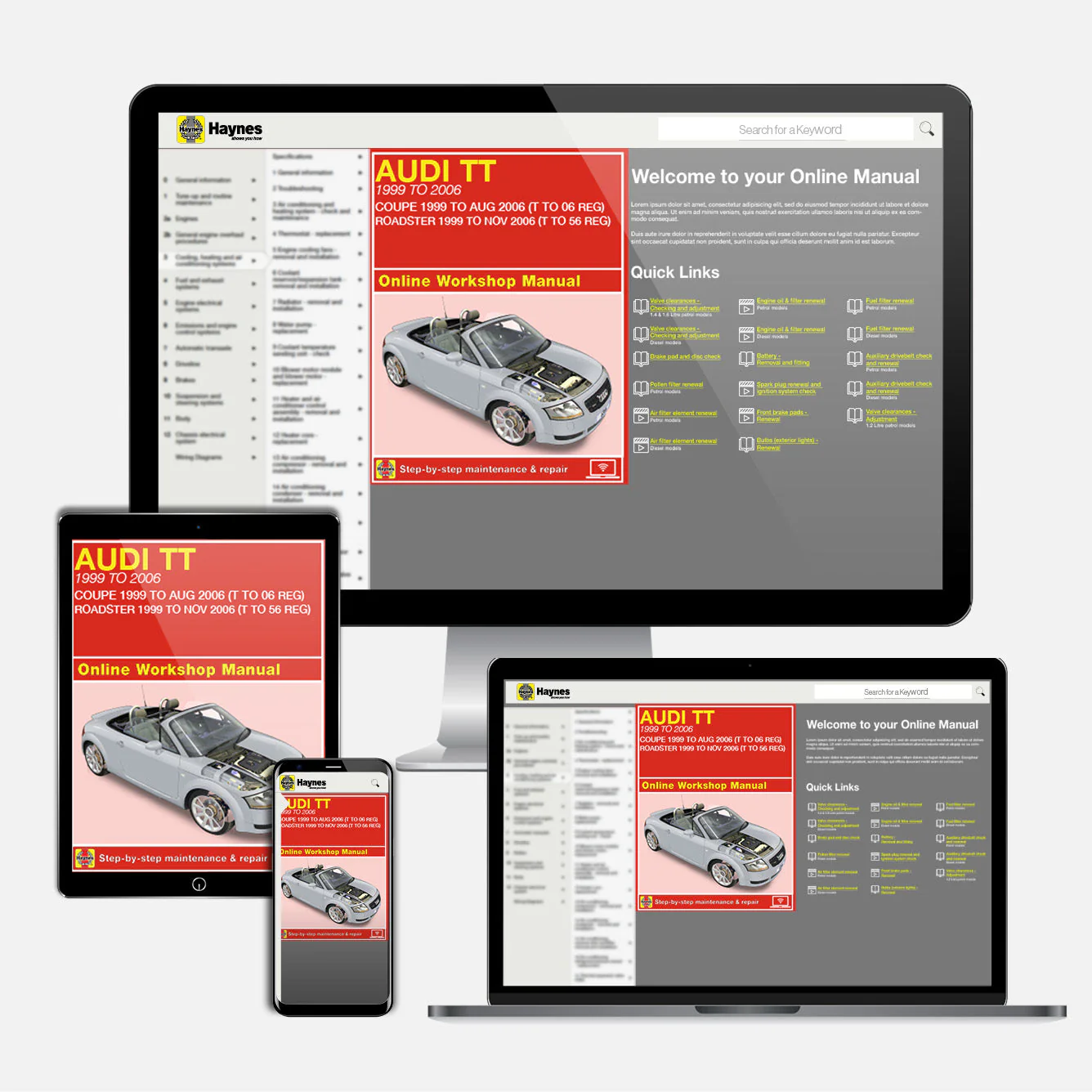 Audi TT (1999-2006) T to 56 Haynes Repair Manual - Image 9
