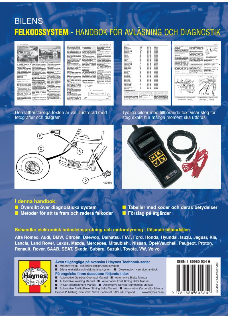 Bilens felkodssystem: Handbok för avläsning och diagnostik Haynes Techbook (svenske utgava) - Image 2