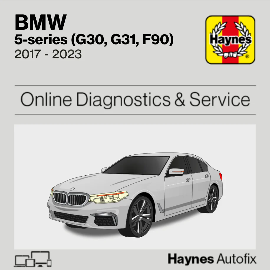 BMW 5-Series (G30, G31, F90) 2017 to 2023 Haynes Online Diagnostics & Service Guide