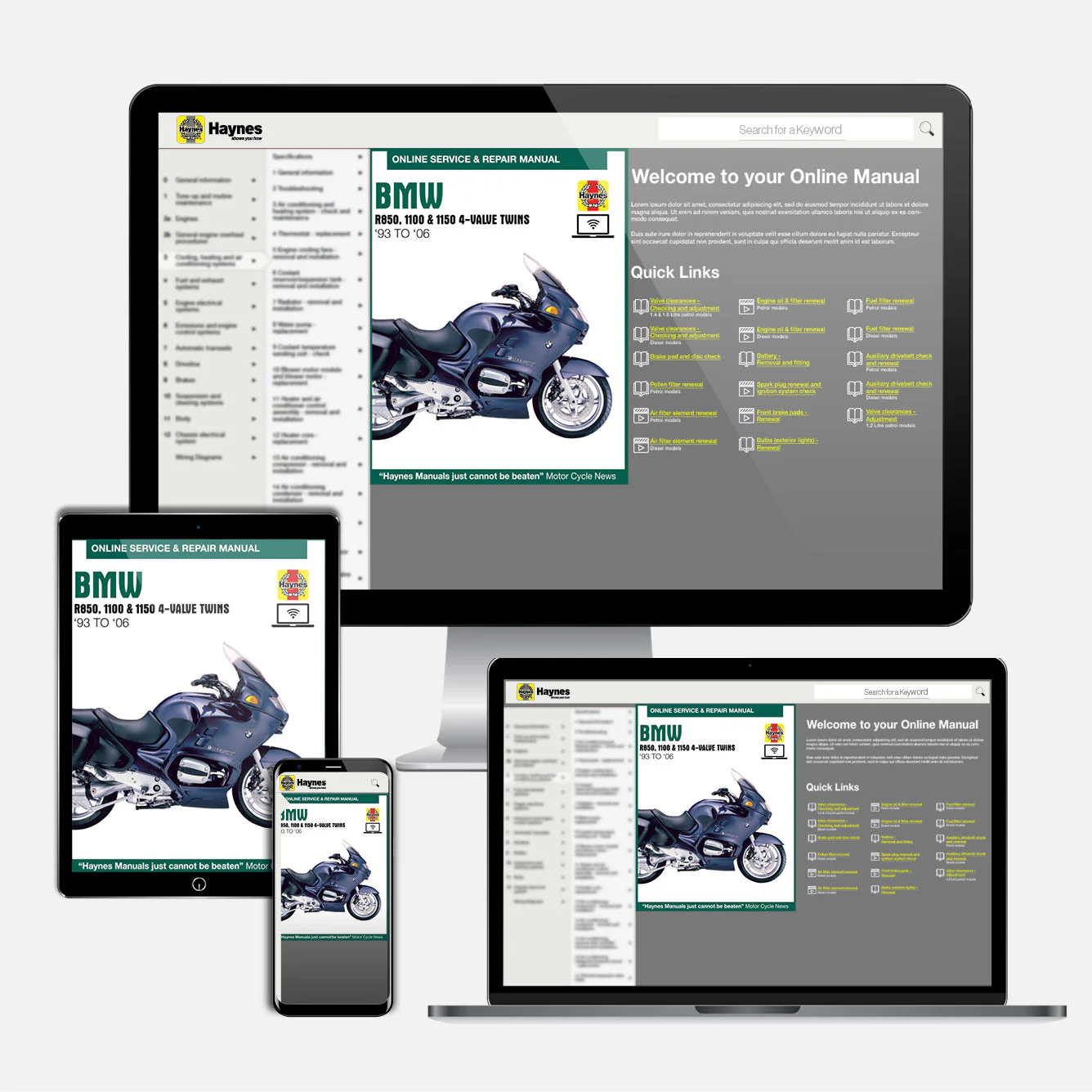 BMW R850, 1100 & 1150 4-valve Twins (1993-2006) Haynes Repair Manual - Image 9