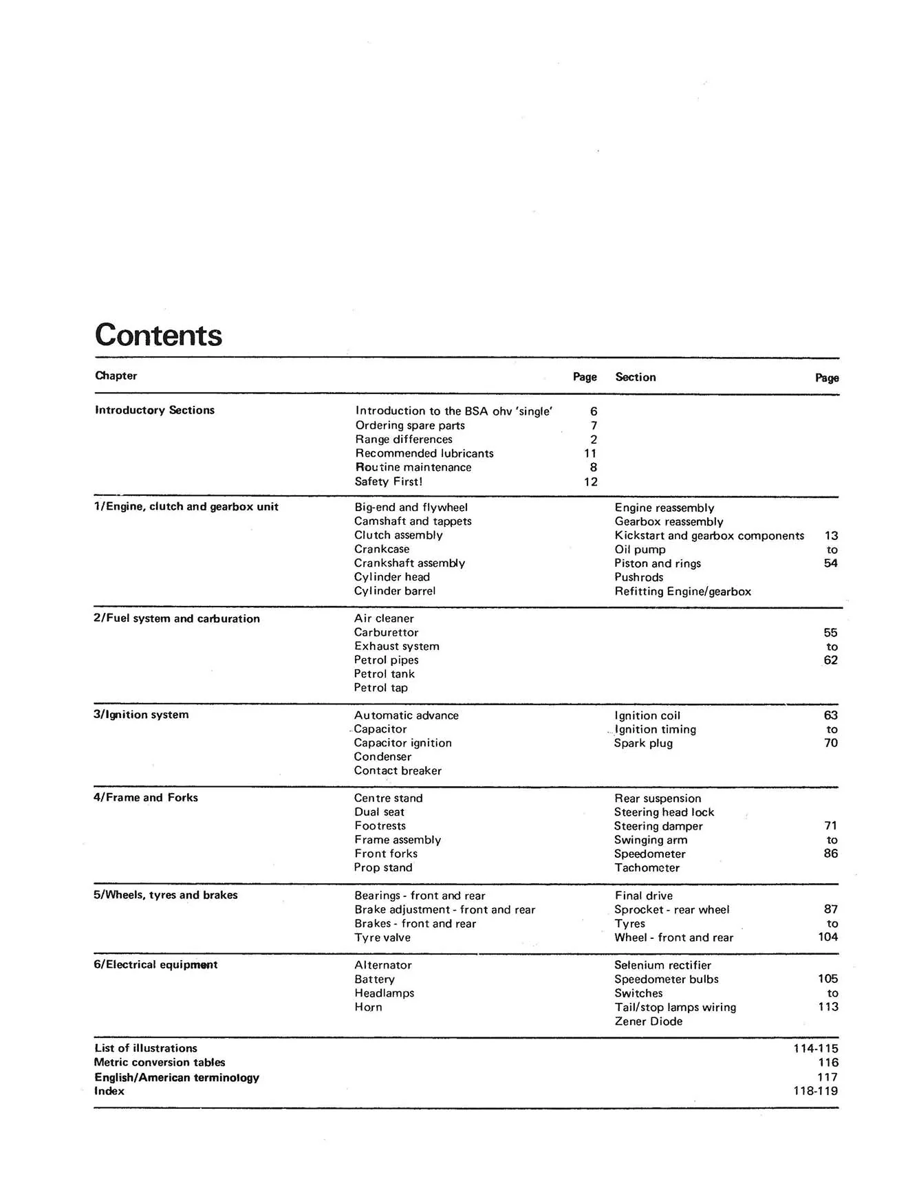 BSA Unit Singles (1958-1972) Haynes Repair Manual - Image 3