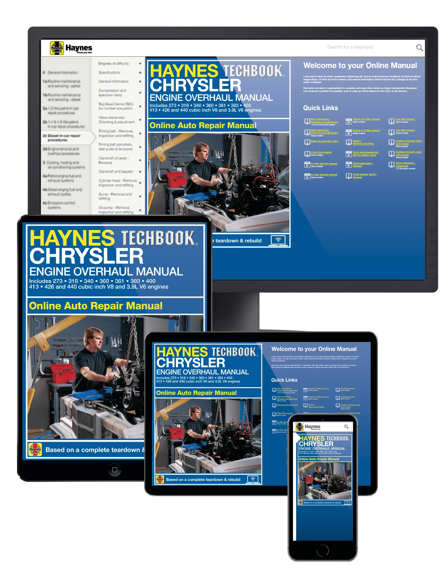 Chrysler Engine Overhaul Haynes Online Techbook (USA)