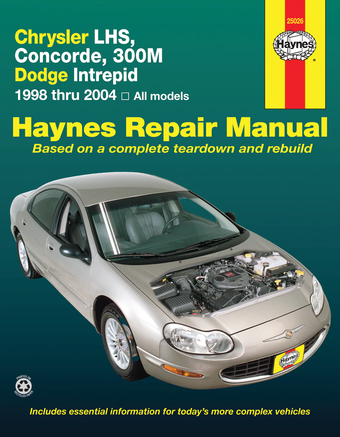 Chrysler LHS, Concorde, 300M & Dodge Intrepid (1998-2004) Haynes Repair Manual (USA)