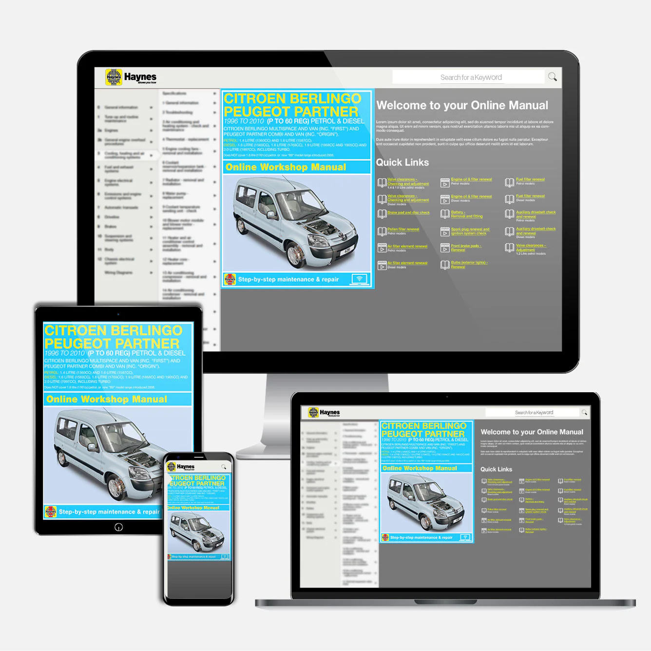 Citroen Berlingo & Peugeot Partner Petrol & Diesel (1996-2010) Haynes Repair Manual - Image 9