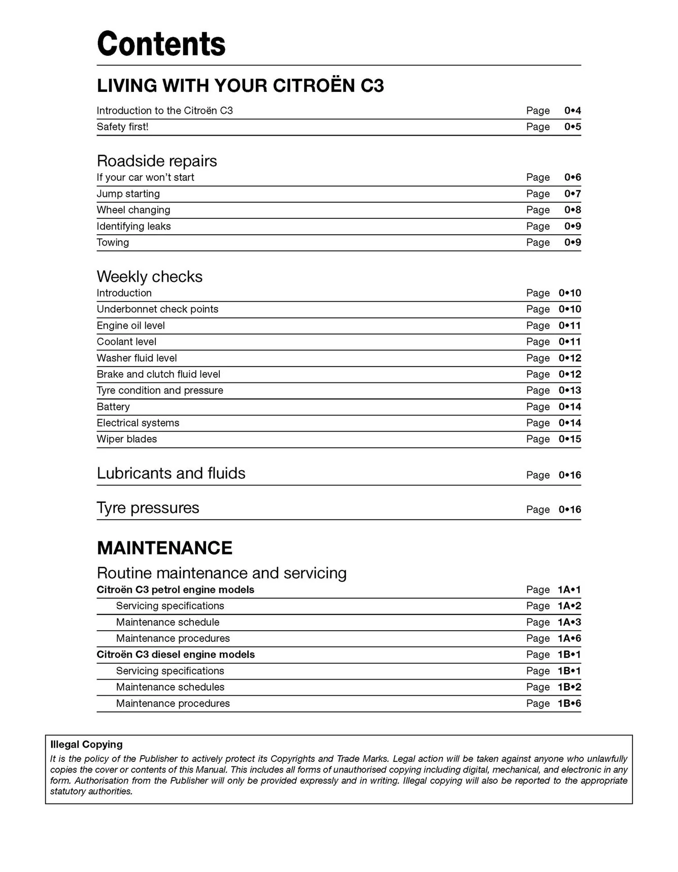 Citroen C3 Petrol & Diesel (2002-2009) Haynes Repair Manual - Image 4