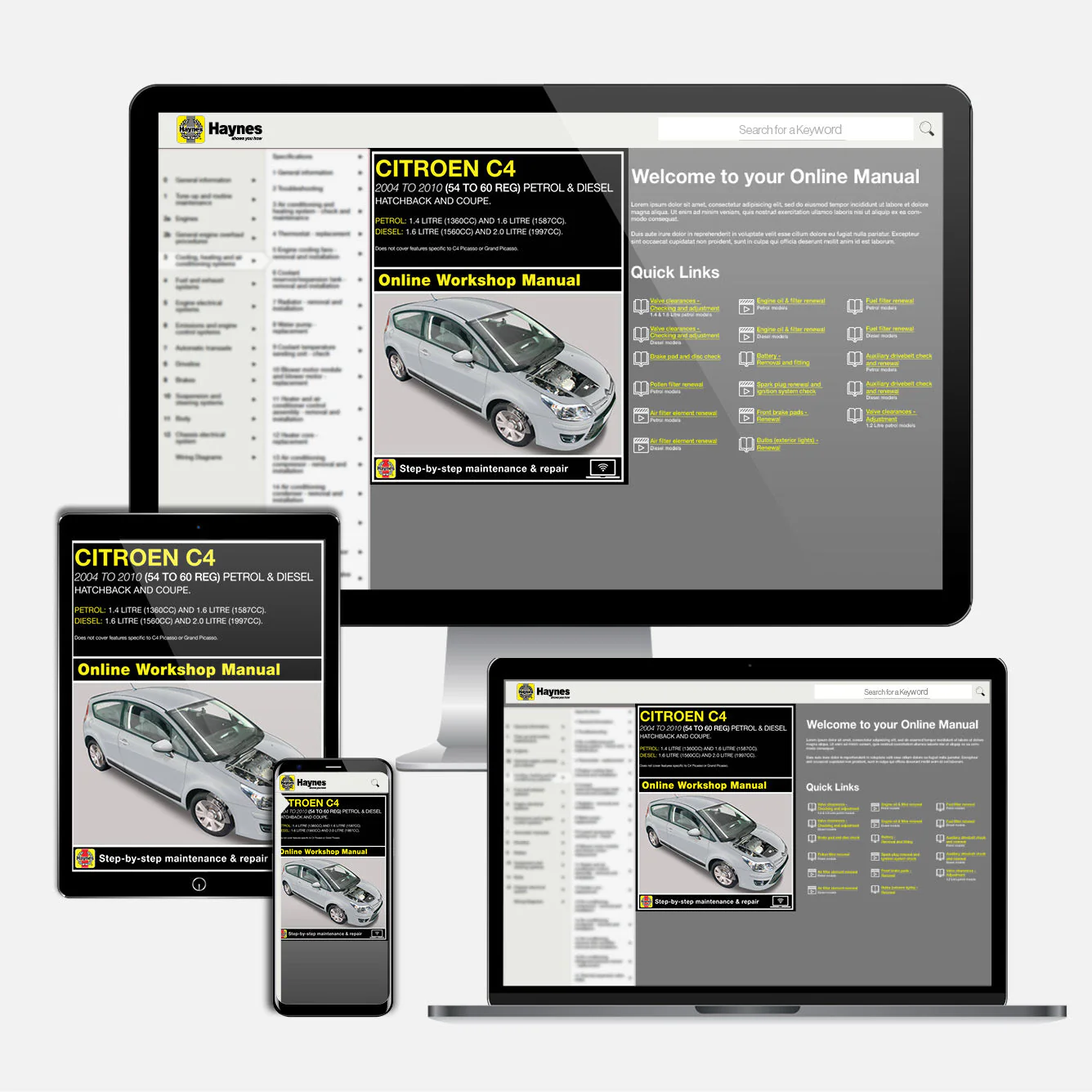 Citroen C4 Petrol & Diesel (2004-2010) Haynes Repair Manual - Image 9
