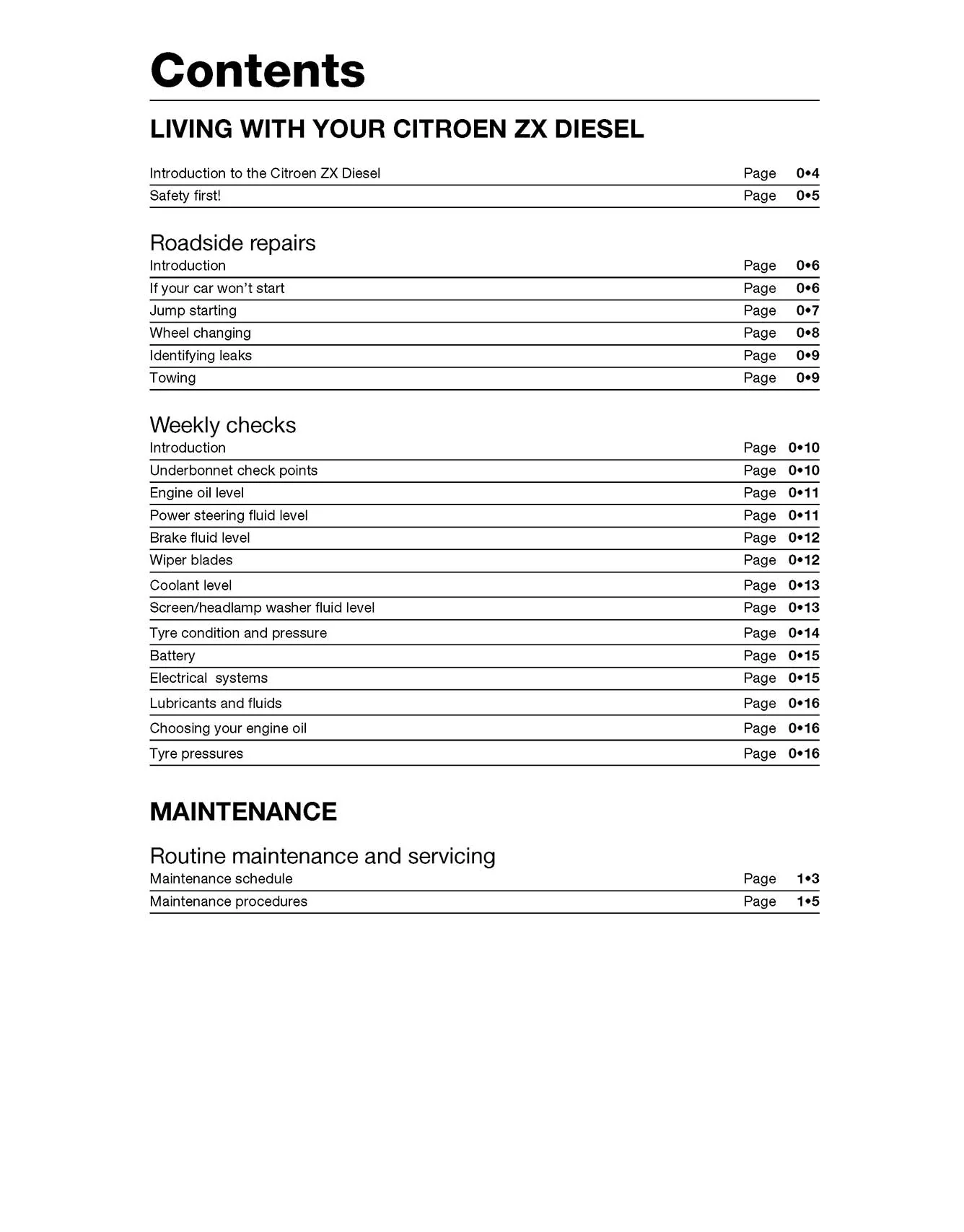 Citroen ZX Diesel (1991-1998) Haynes Repair Manual - Image 3