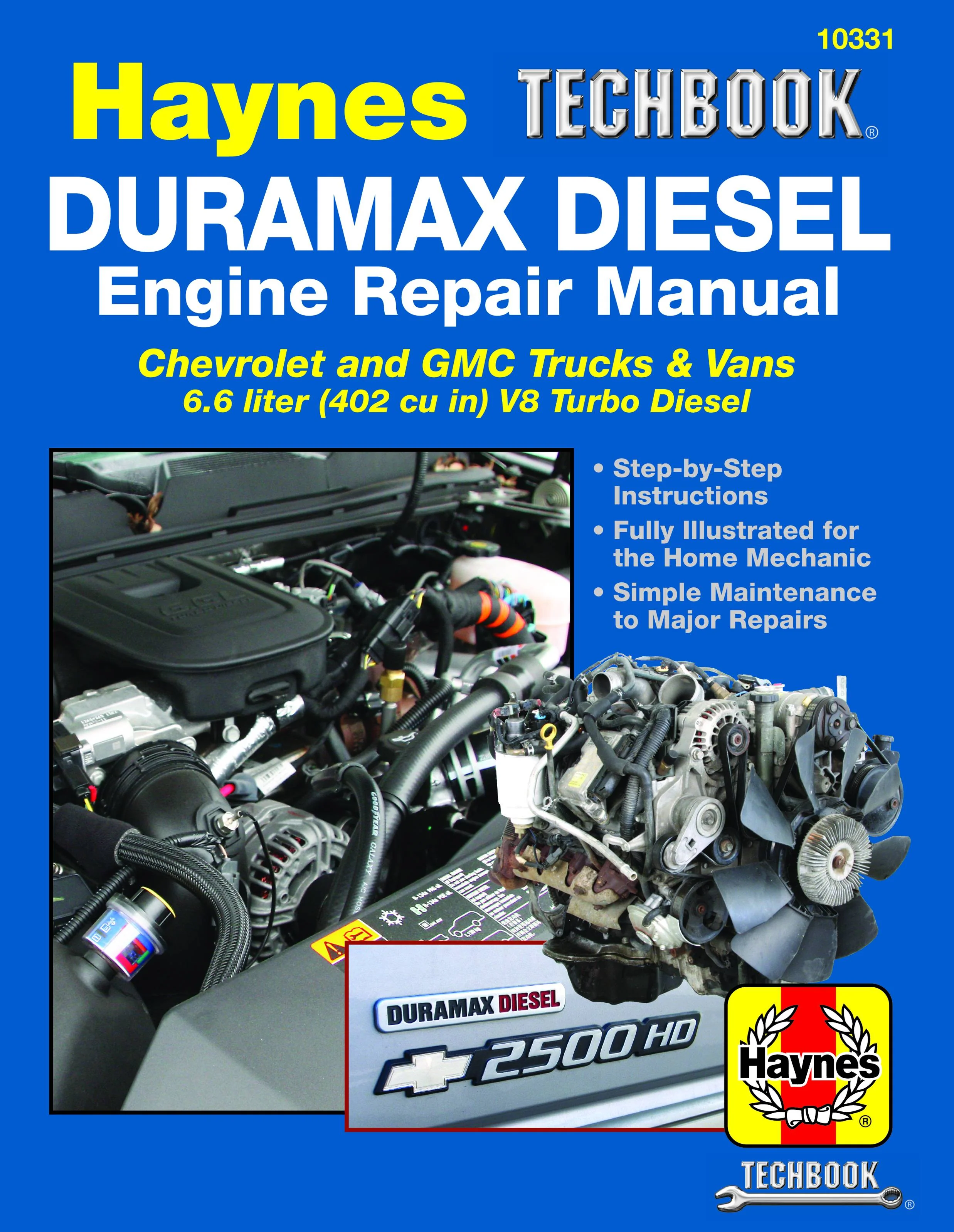 Duramax Diesel Engine for Chevrolet & GMC Trucks & Vans 2001-2019 Haynes Techbook (USA)