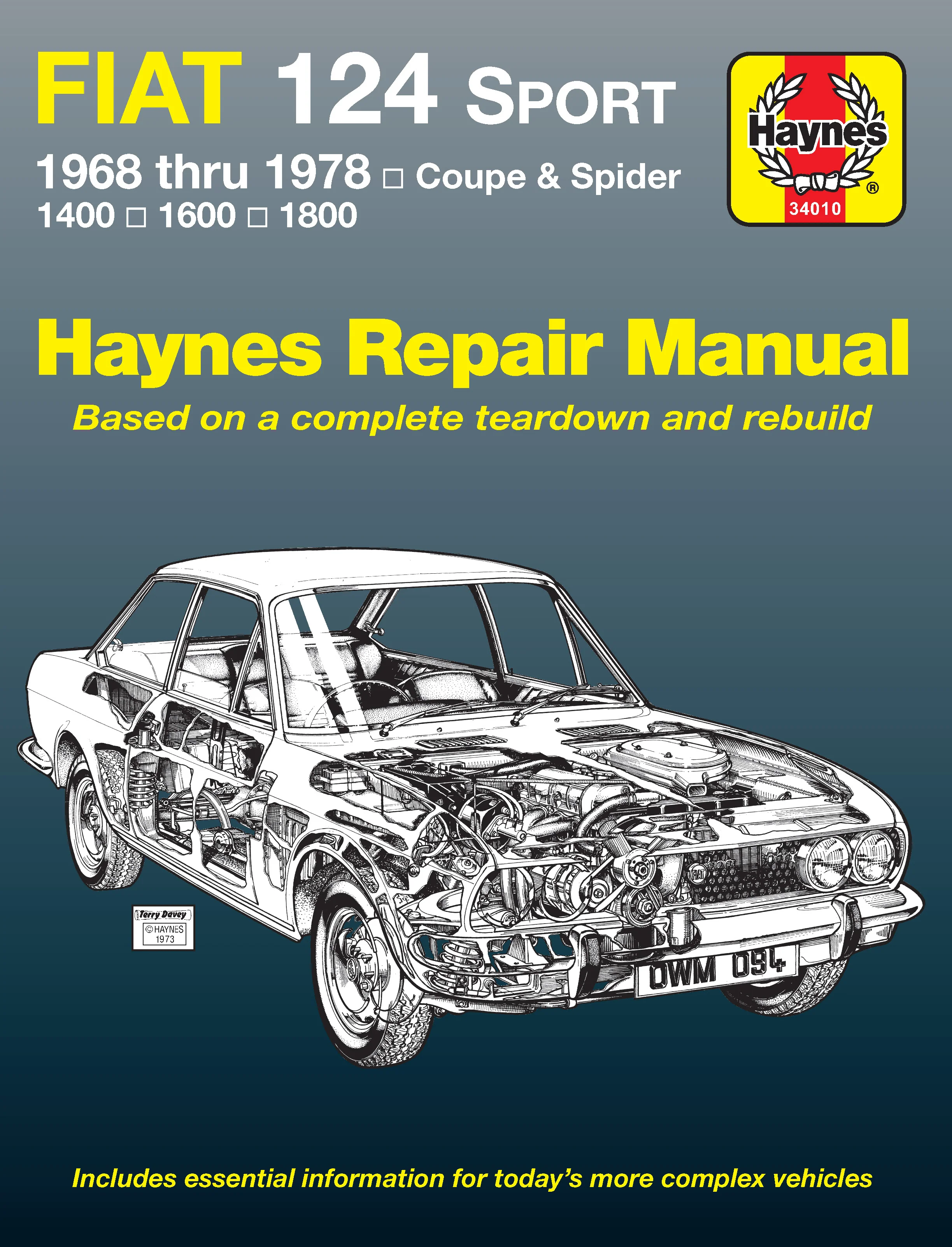 Fiat 124 Sport Coupe & Spider (1968-1978) Haynes Repair Manual (USA)
