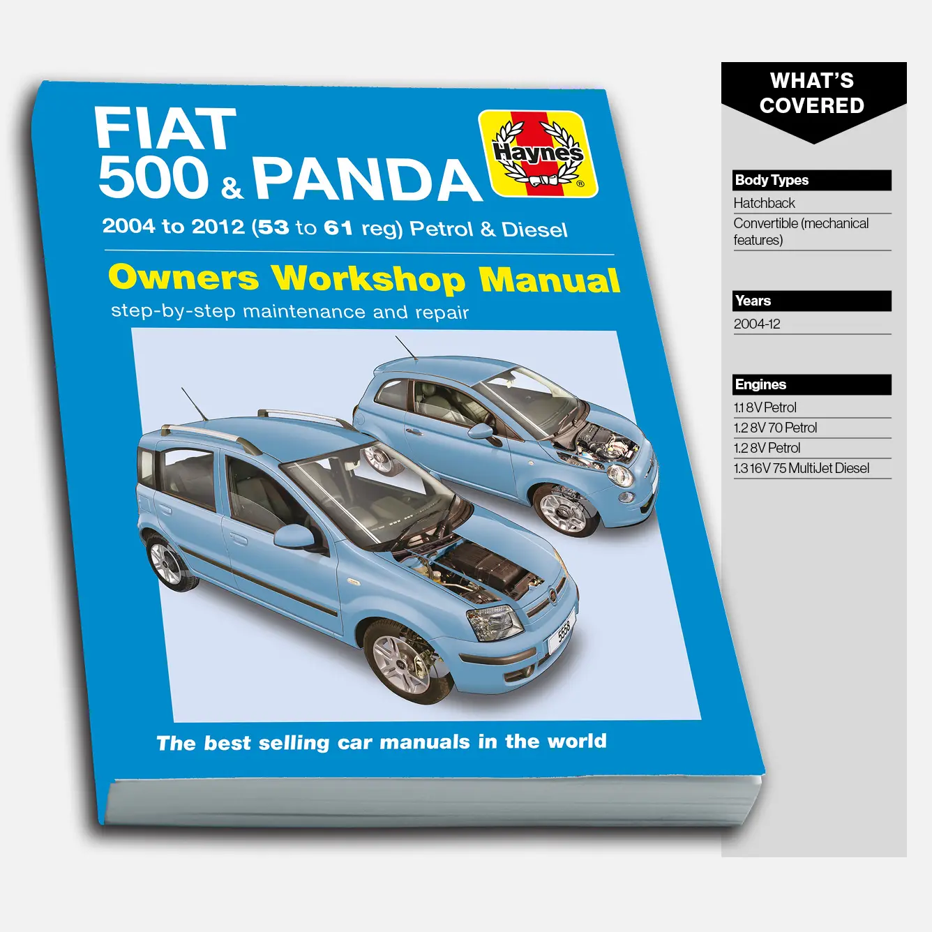 Fiat 500 & Panda (2004-2012) Haynes Repair Manual - Image 2