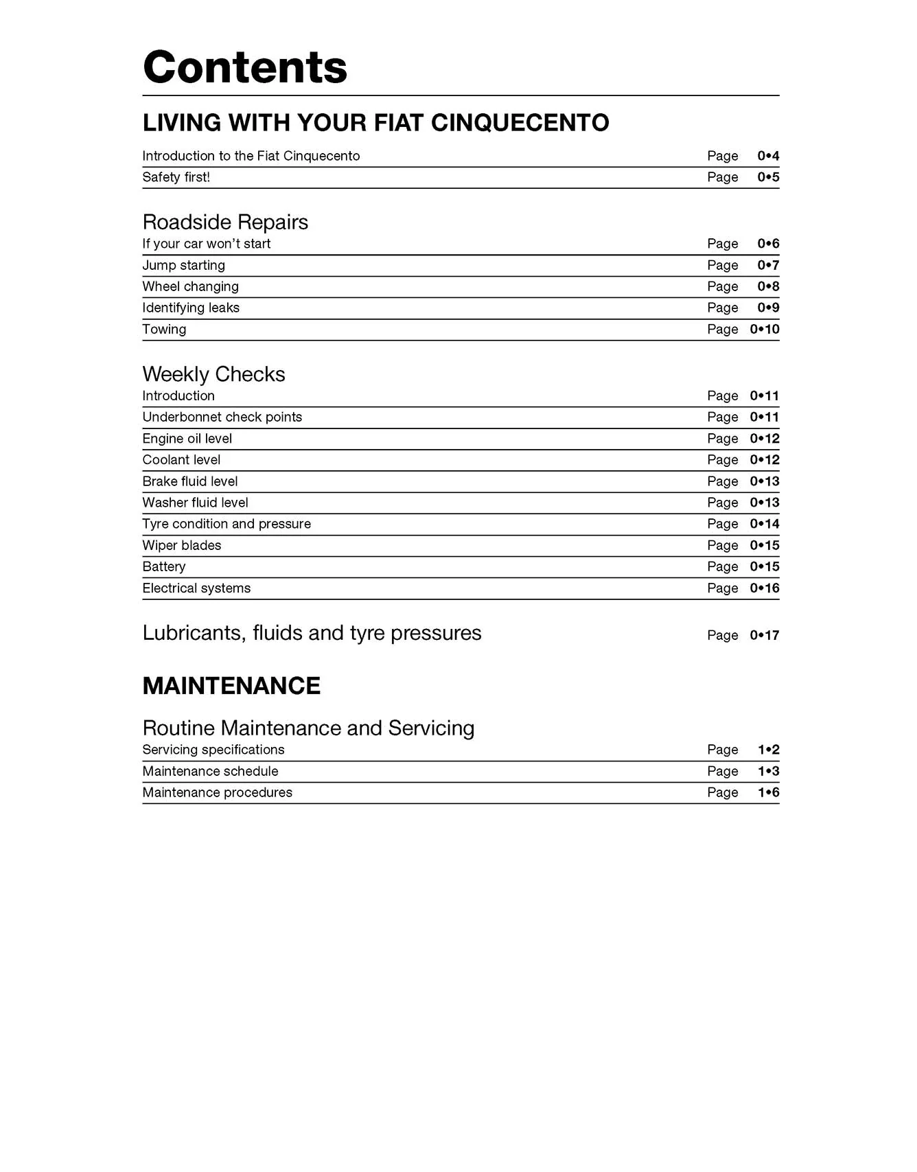 Fiat Cinquecento (1993-1998) Haynes Repair Manual - Image 3