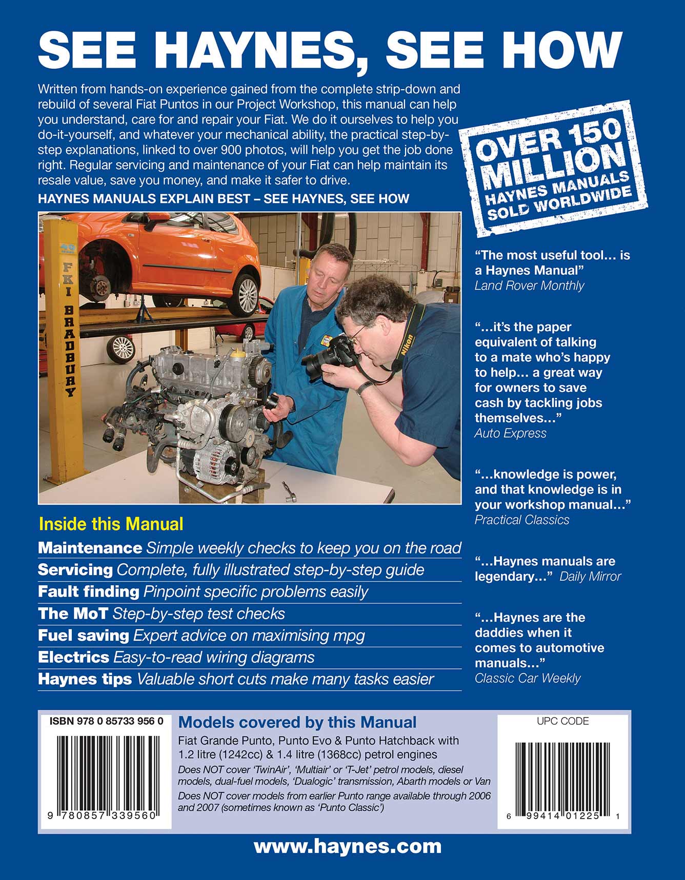 Fiat Grande Punto, Punto Evo and Punto Petrol (2006-2015) Haynes Repair Manual - Image 3