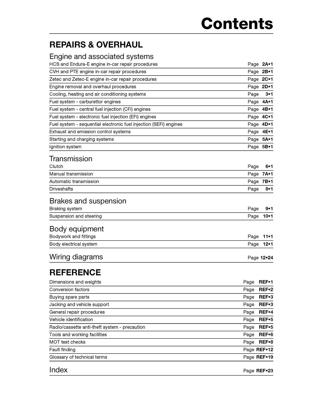 Ford Escort & Orion Petrol (Sept 1990-2000) Haynes Repair Manual - Image 4