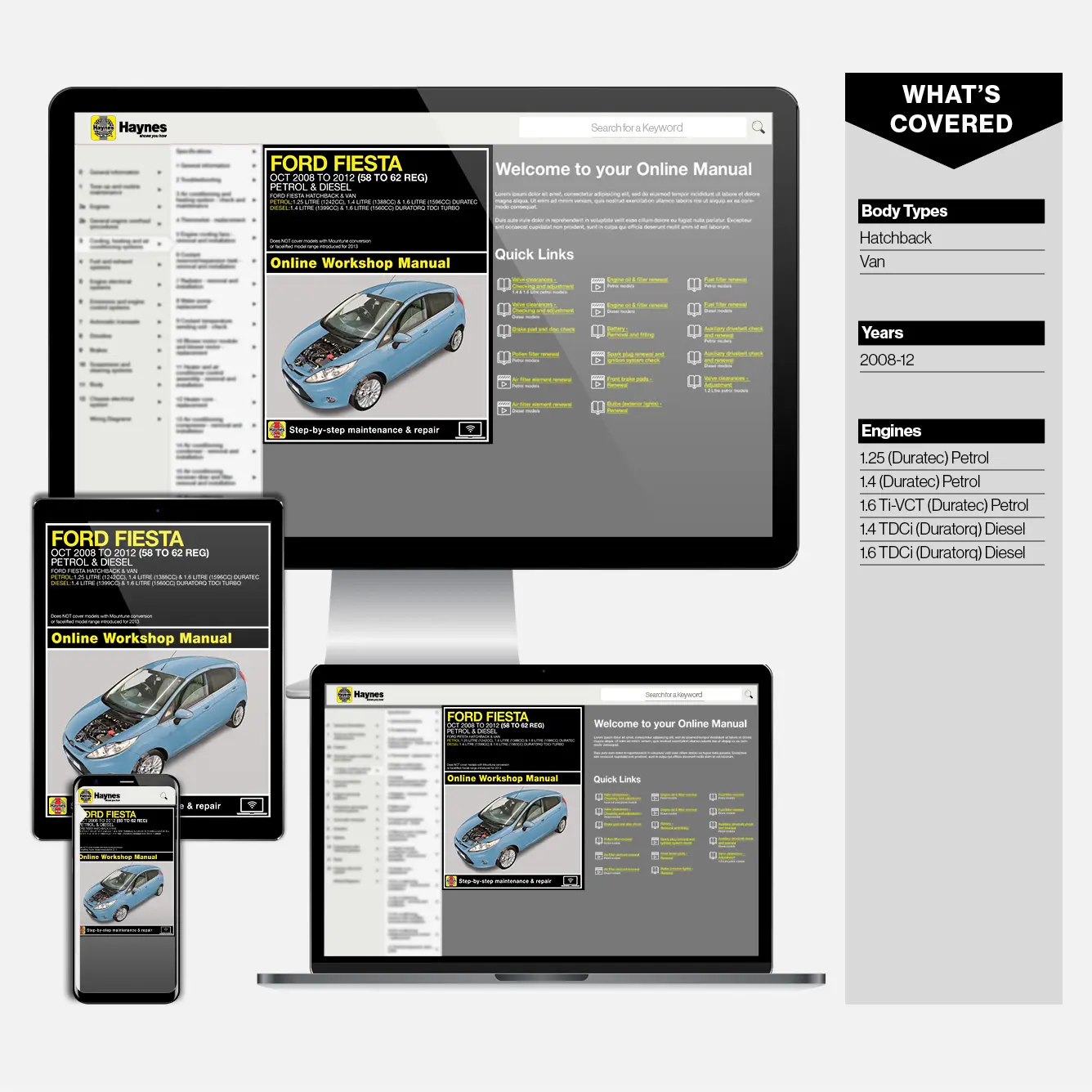 Ford Fiesta Petrol & Diesel (2008-2012) Haynes Repair Manual - Image 9