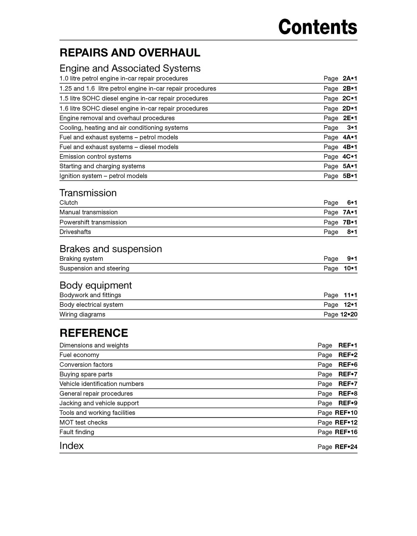 Ford Fiesta Petrol & Diesel (2013-2017) 62 to 17 Haynes Repair Manual - Image 5