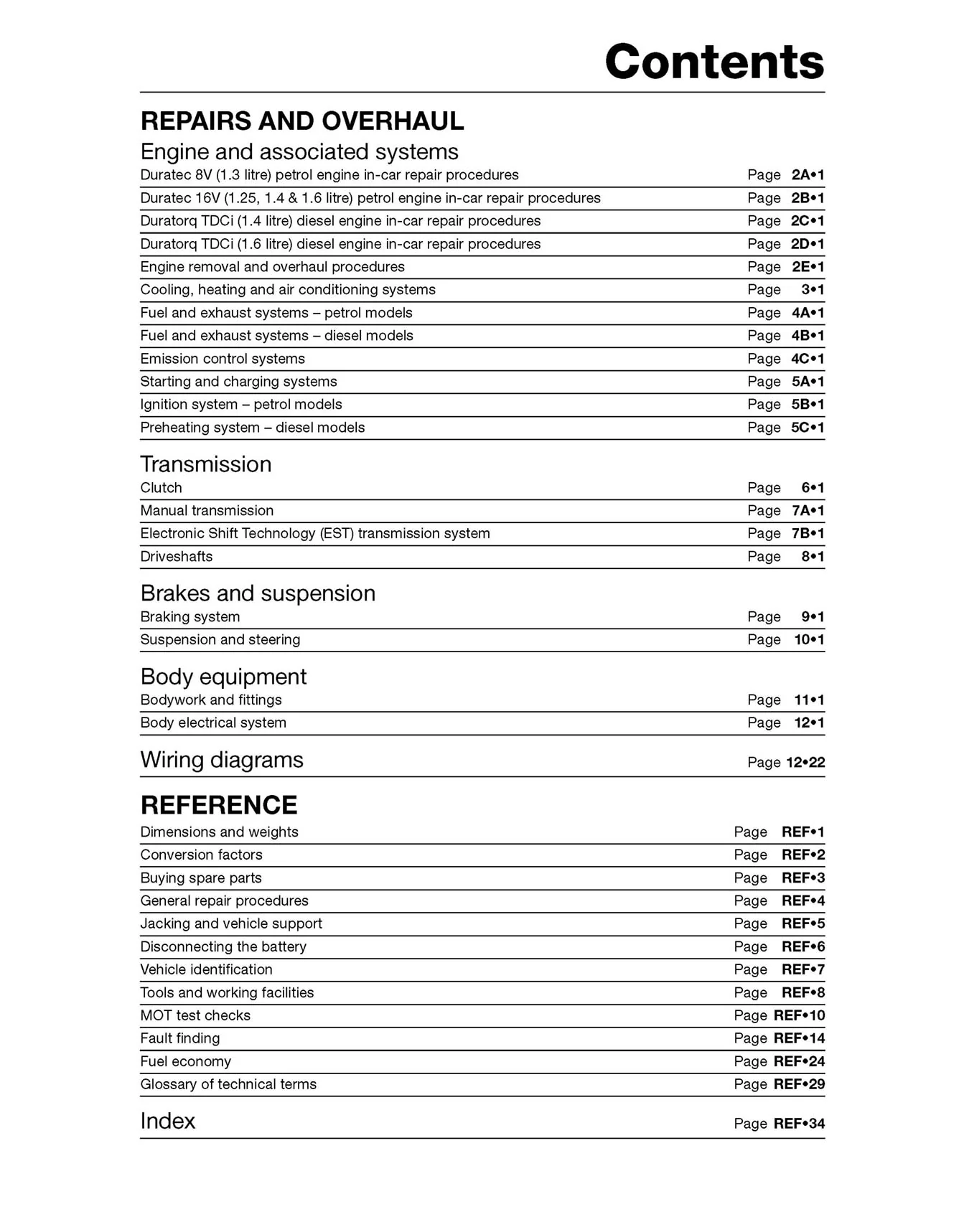 Ford Fiesta Petrol & Diesel (Apr 2002-2008) Haynes Repair Manual - Image 5