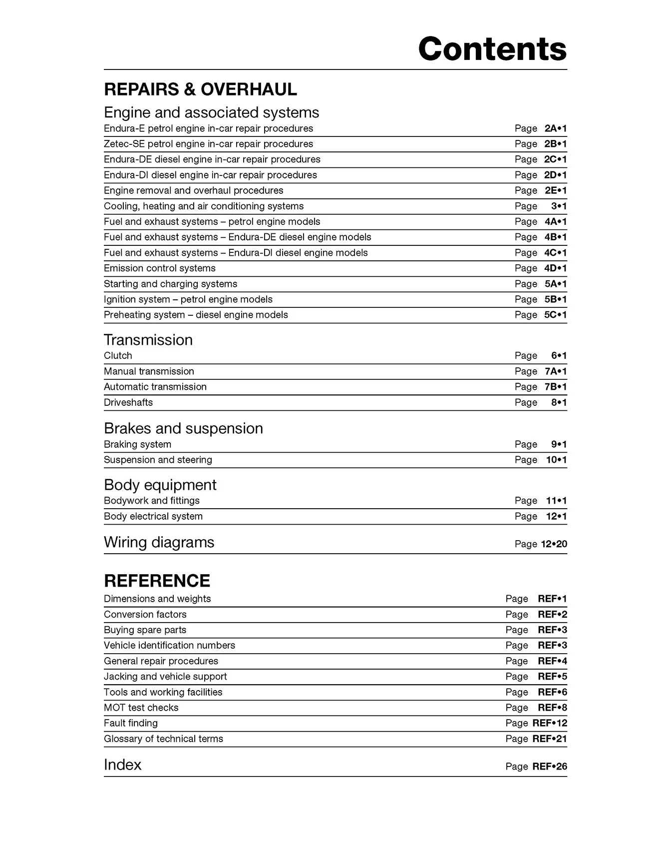 Ford Fiesta Petrol & Diesel (Oct 1995-Mar 2002) Haynes Repair Manual - Image 5