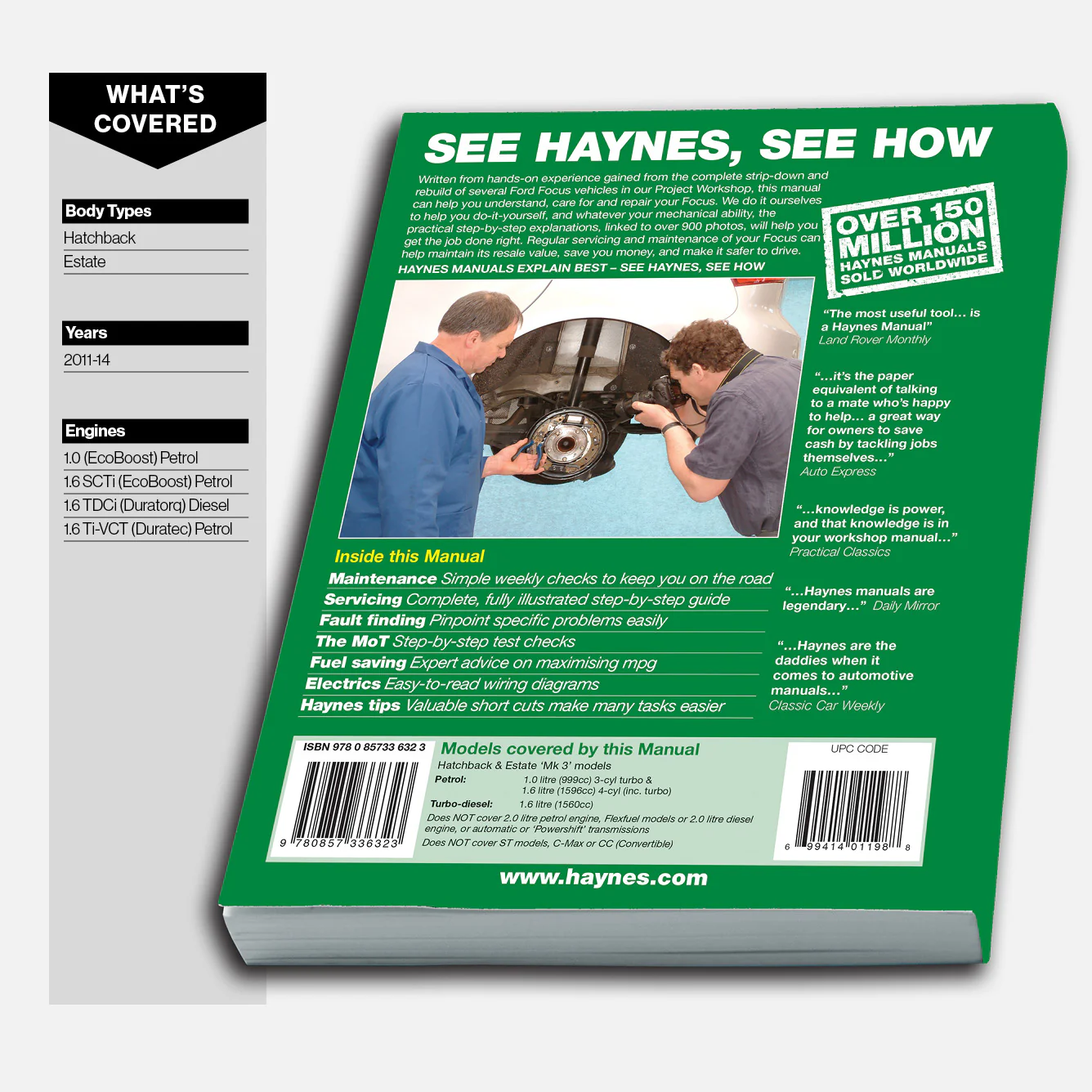 Ford Focus Petrol & Diesel (2011-2014) Haynes Repair Manual - Image 3