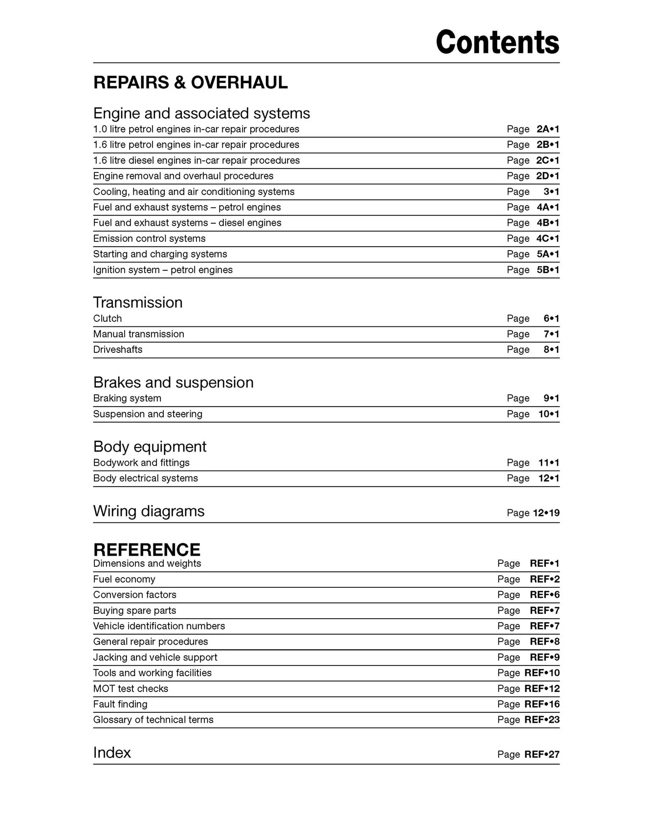 Ford Focus Petrol & Diesel (2011-2014) Haynes Repair Manual - Image 5