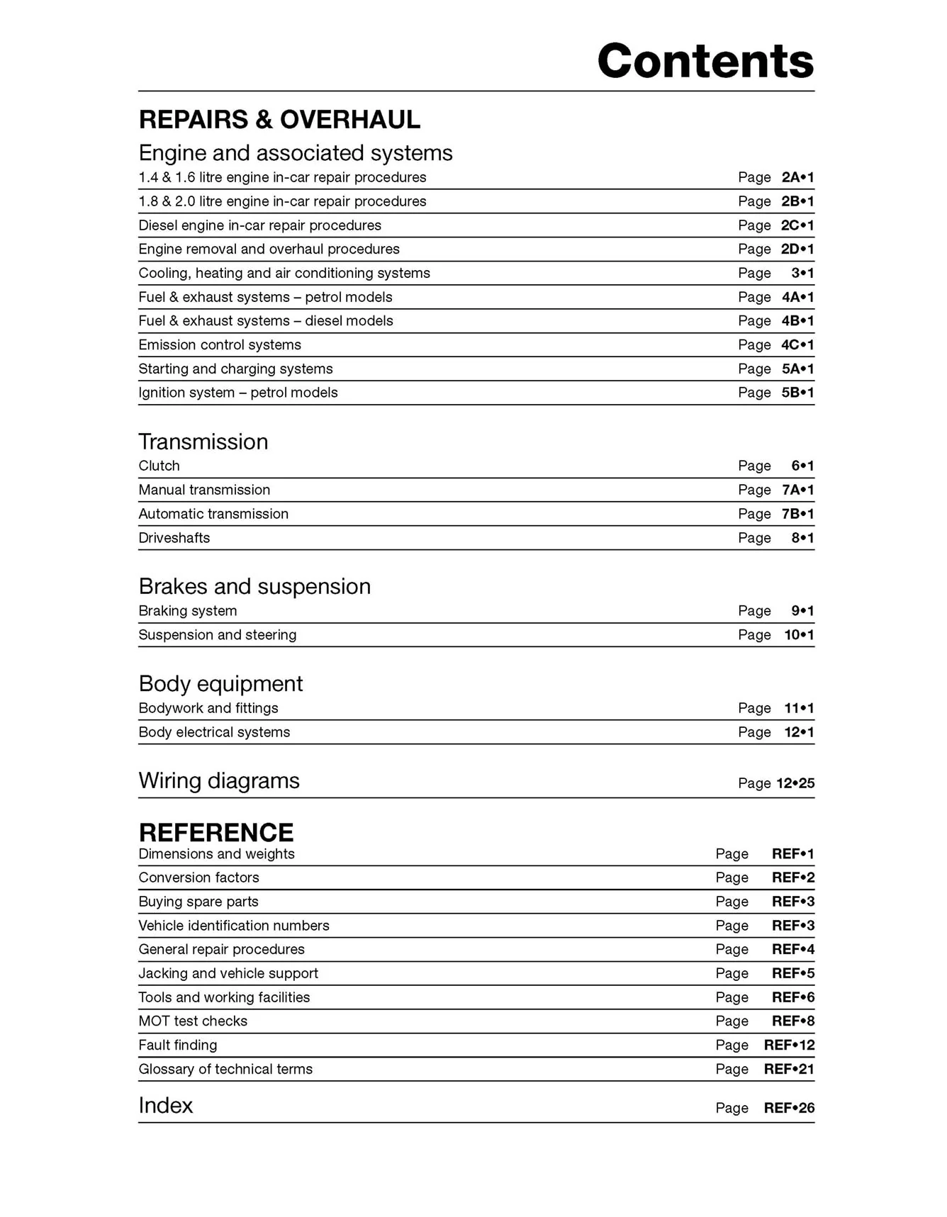Ford Focus Petrol & Diesel (Oct 2001-2005) Haynes Repair Manual - Image 5
