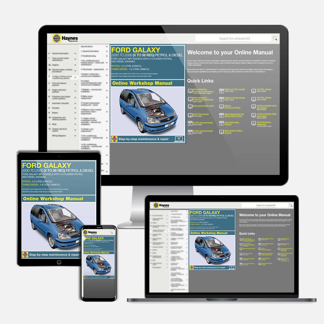 Ford Galaxy Petrol & Diesel (2000-2006) Haynes Repair Manual - Image 9