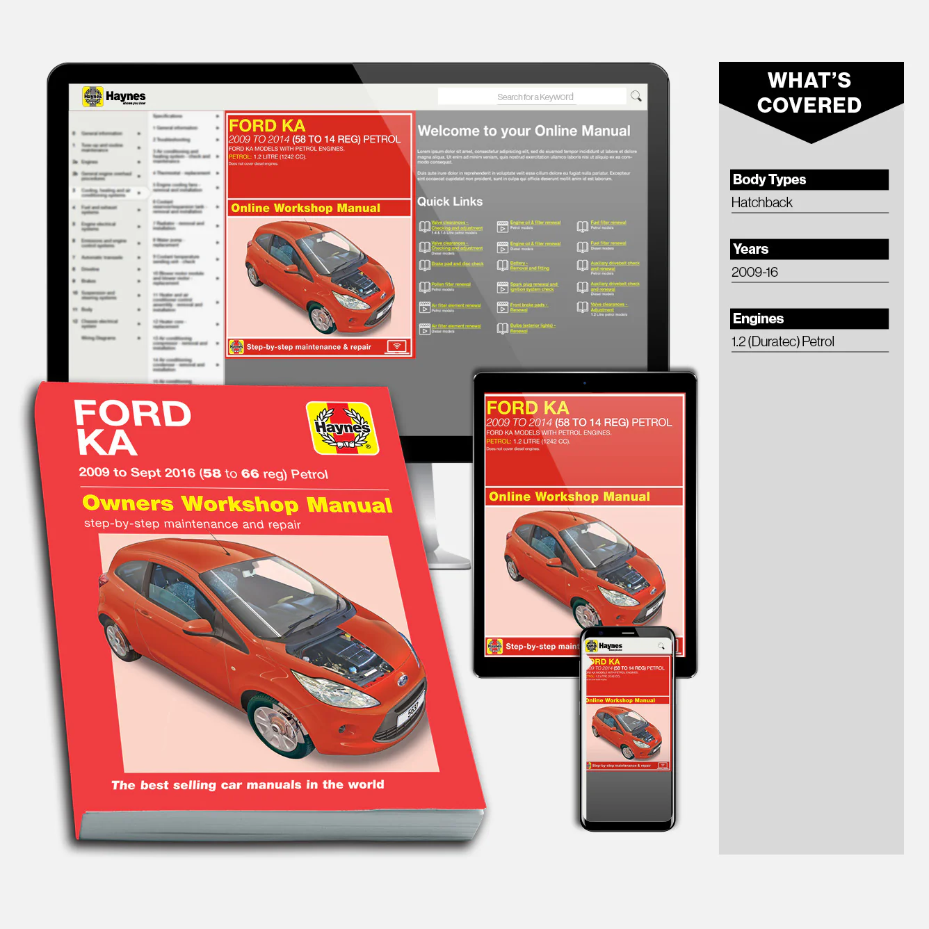 Ford Ka (2009-2016) Haynes Repair Manual