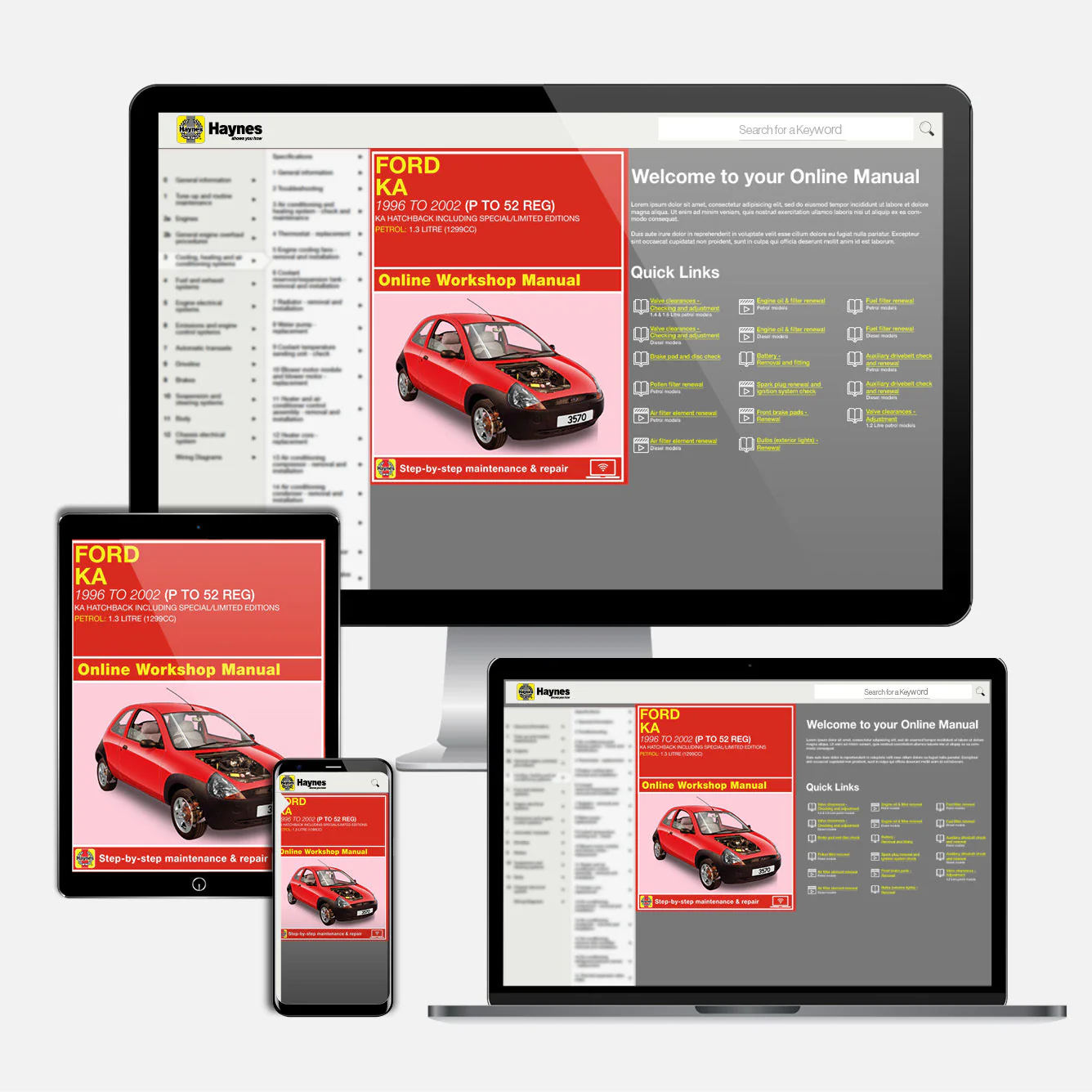 Ford Ka Petrol (1996-2002) P to 52 Haynes Online Manual