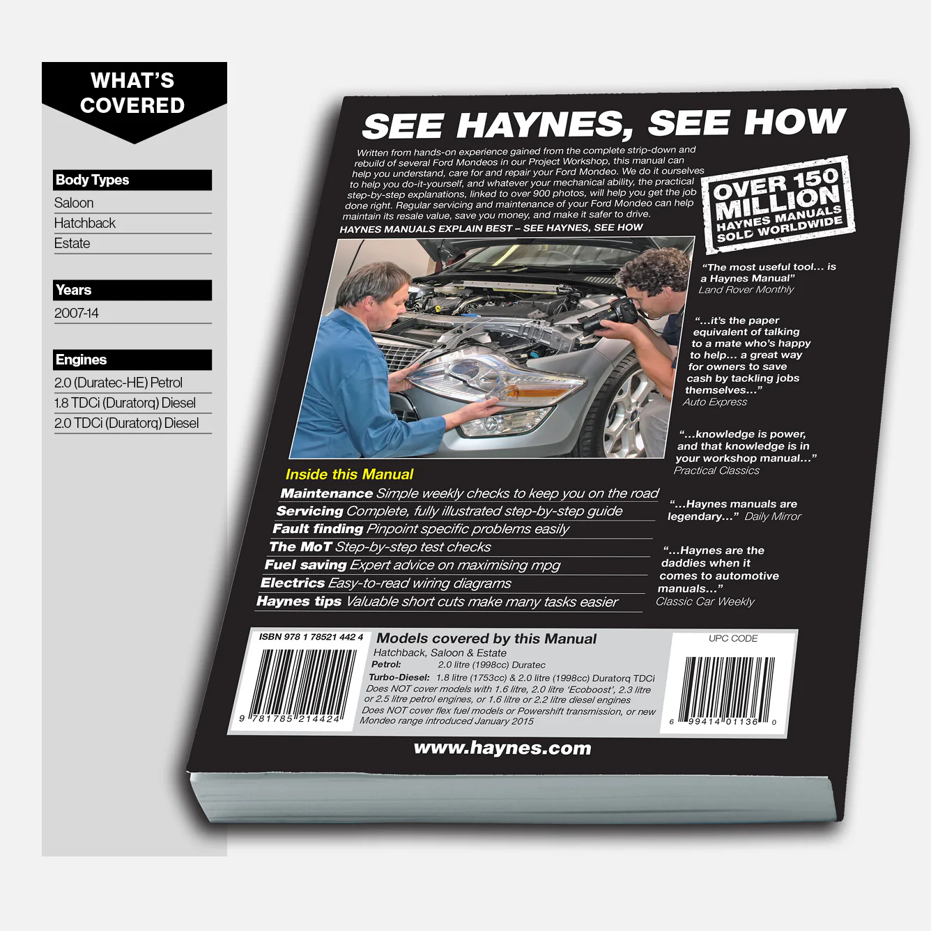 Ford Mondeo Petrol & Diesel (Apr 2007-2014) Haynes Repair Manual - Image 3