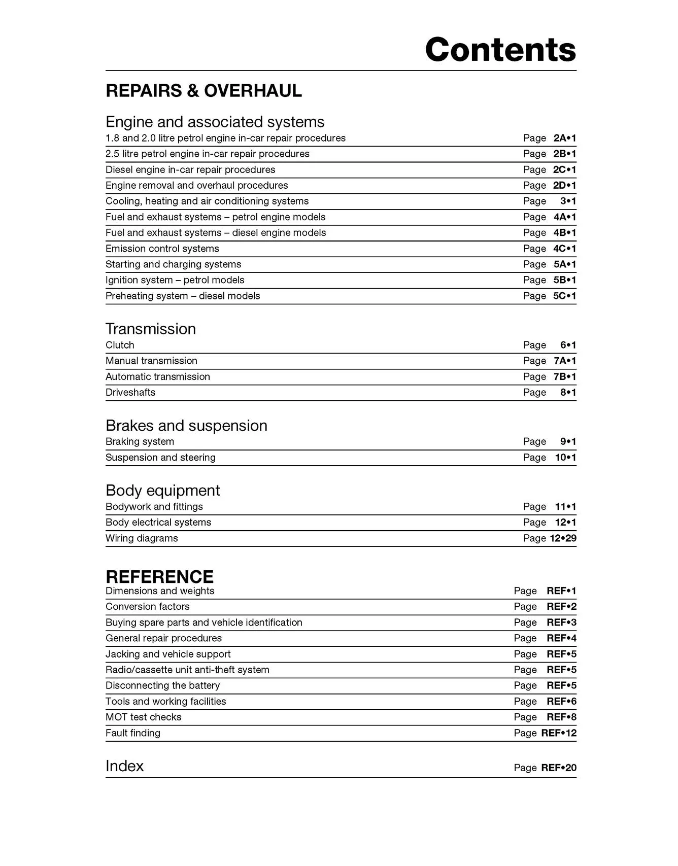 Ford Mondeo Petrol & Diesel (Oct 2000-Jul 2003) Haynes Repair Manual - Image 5