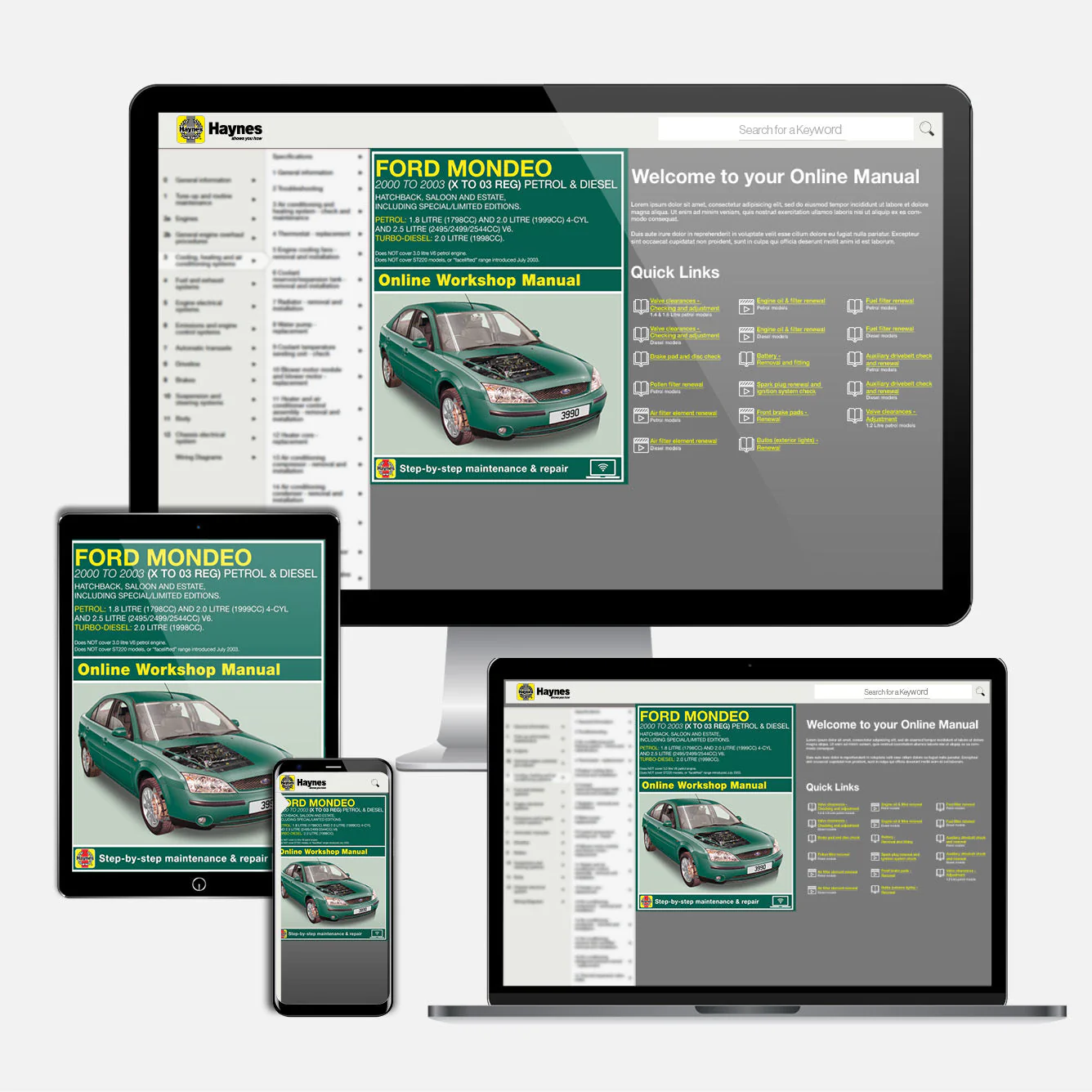 Ford Mondeo Petrol & Diesel (Oct 2000-Jul 2003) Haynes Repair Manual - Image 9