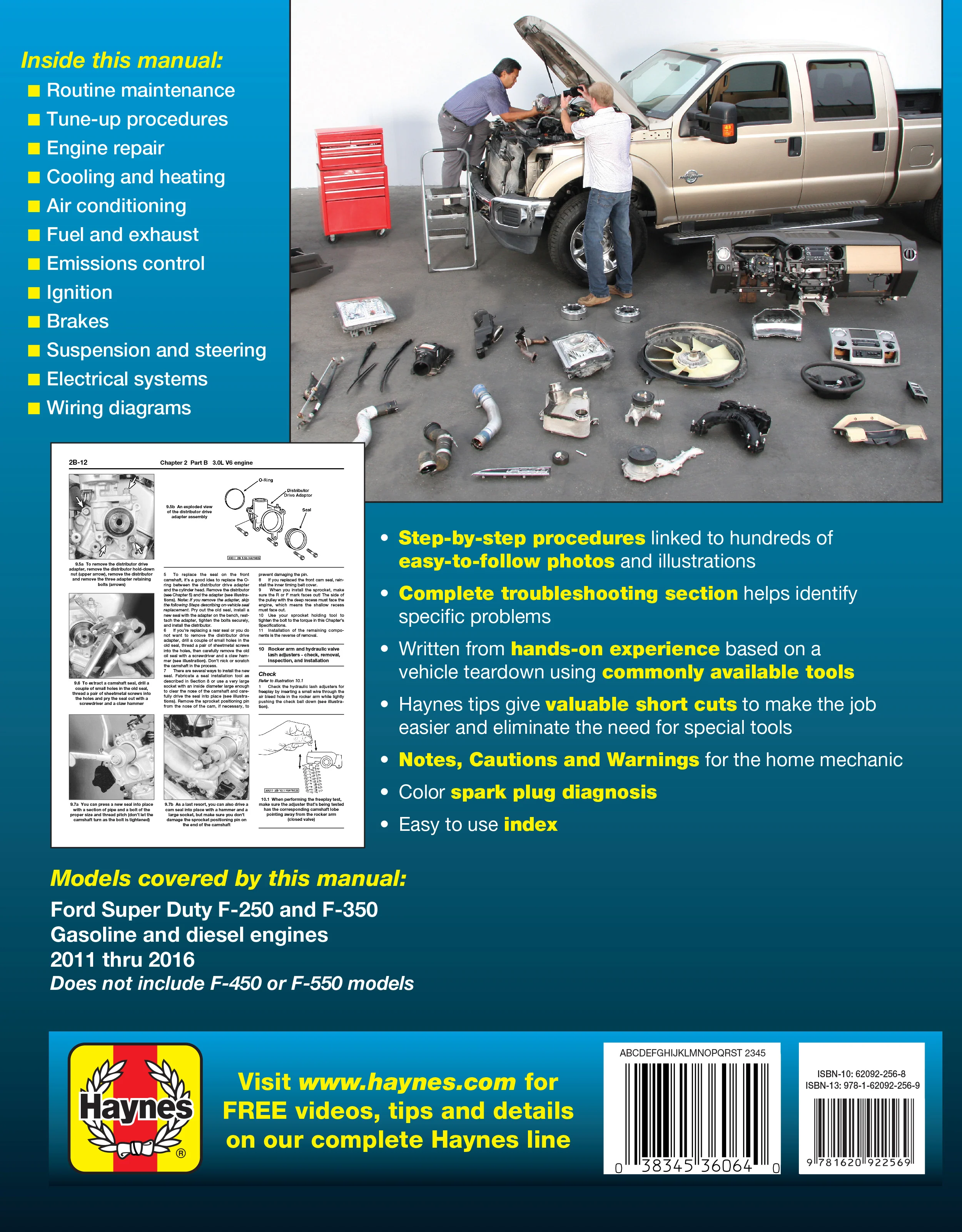 Ford Super Duty F-250 & F-350 Pick-ups (2011-2016) Haynes Repair Manual - Image 2