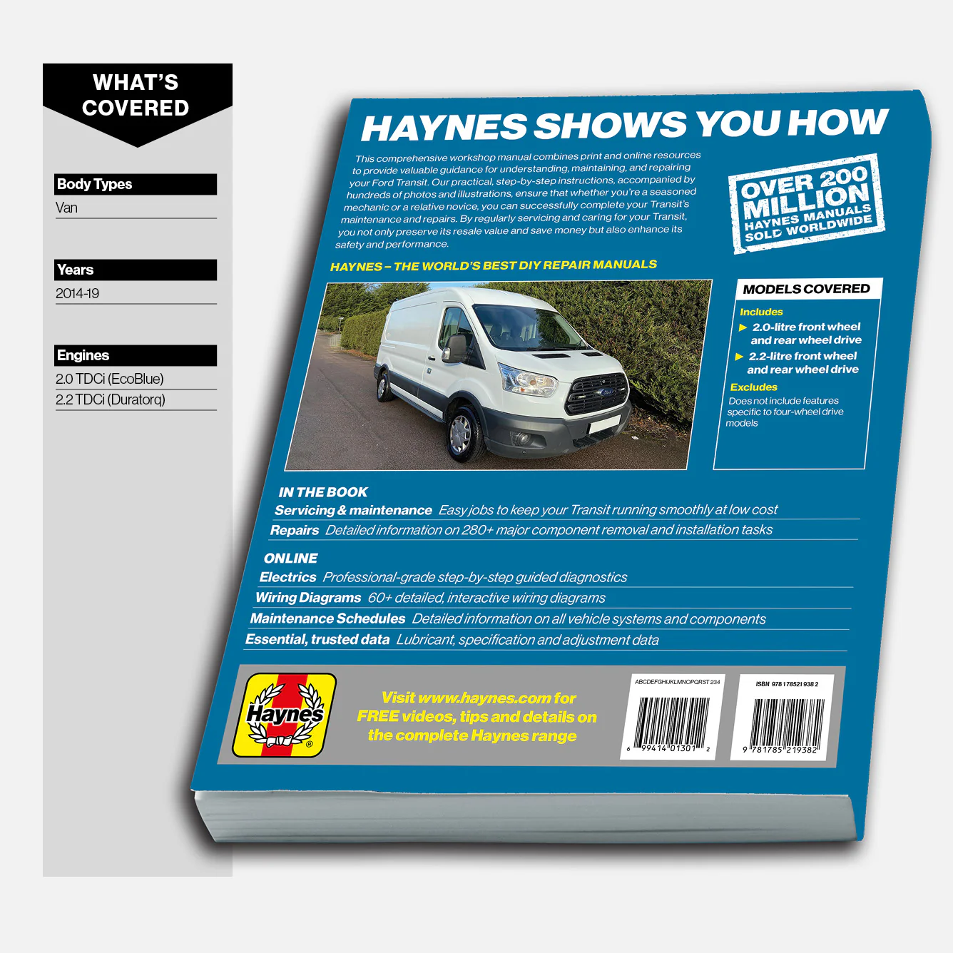 Ford Transit (2014-2019) Haynes Repair Manual - Image 2