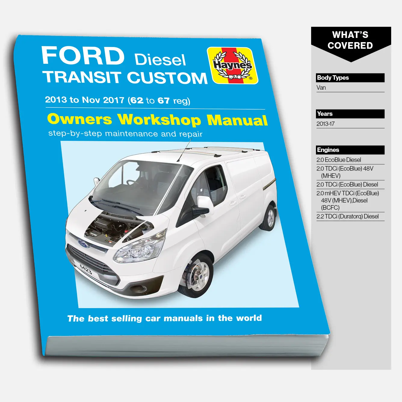 Ford Transit Custom Diesel (2013-Nov 2017) 62 to 67 Haynes Repair Manual - Image 2