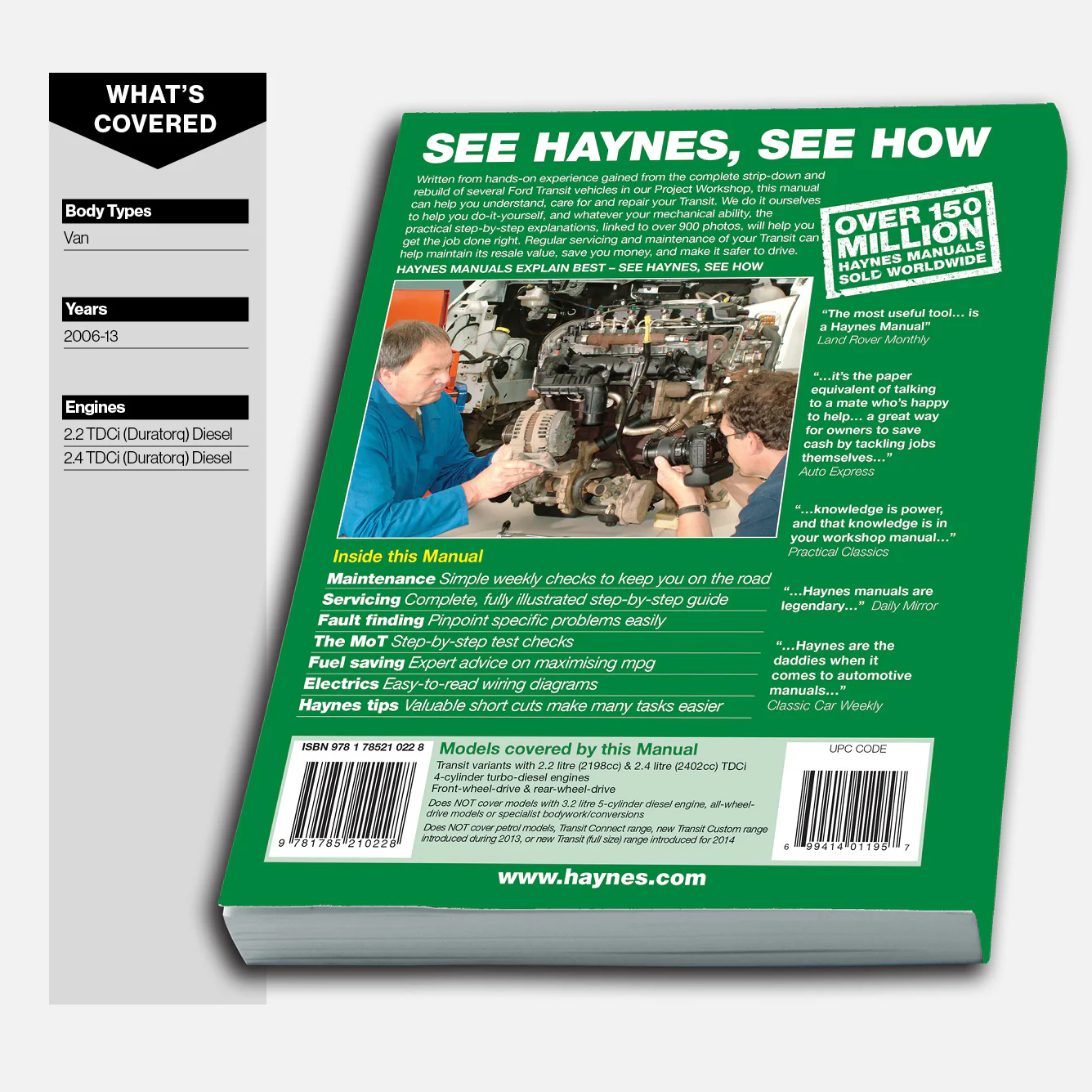 Ford Transit Diesel (2006-2013) Haynes Repair Manual - Image 3