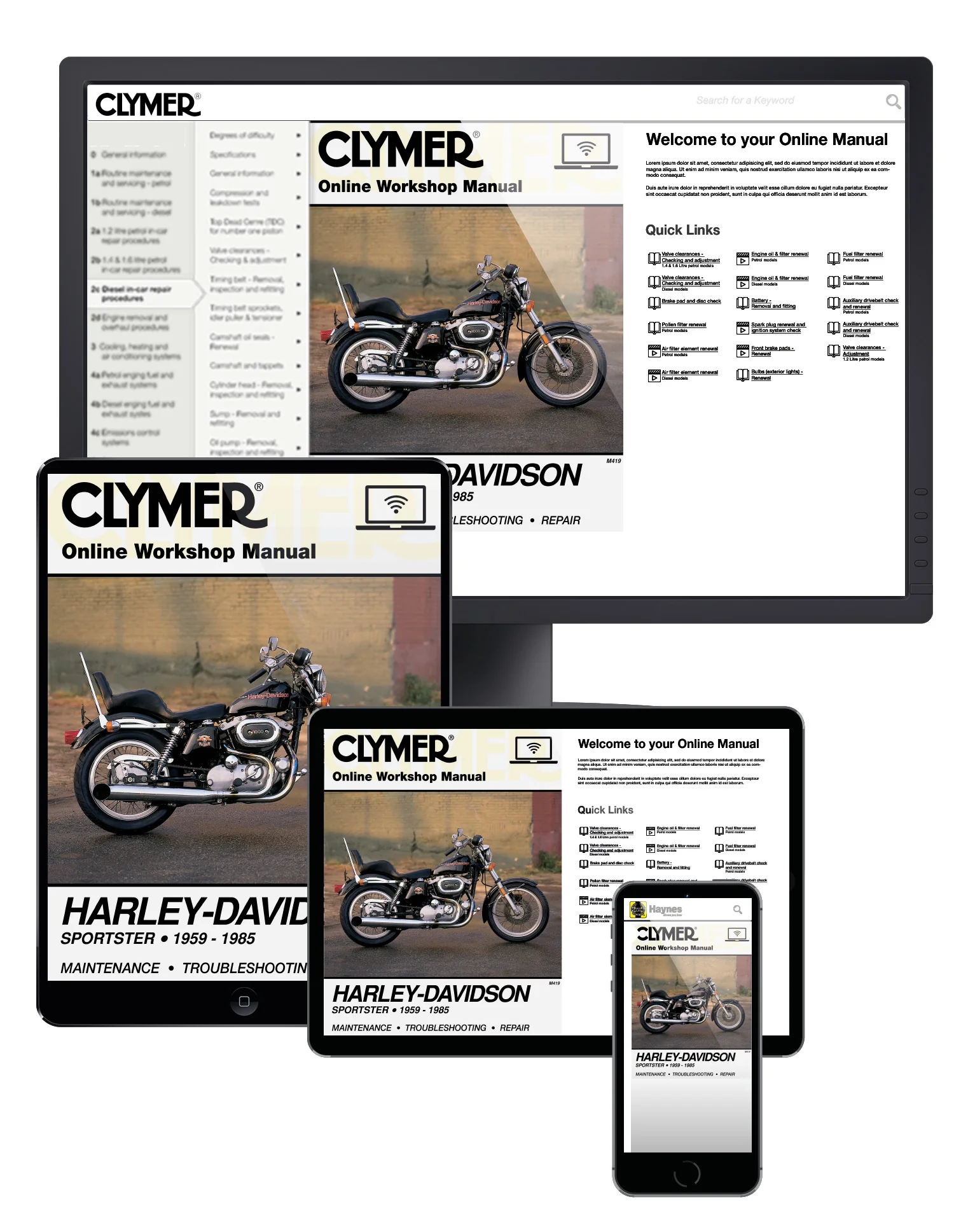Harley-Davidson Sportsters (1959-1985) Clymer Repair Manual - Image 2