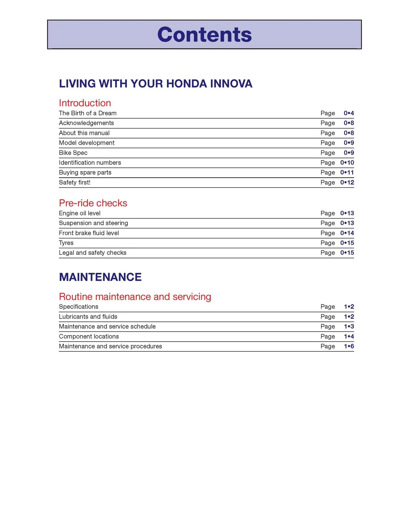Honda ANF125 Innova Scooter (2003-2012) Haynes Repair Manual - Image 4