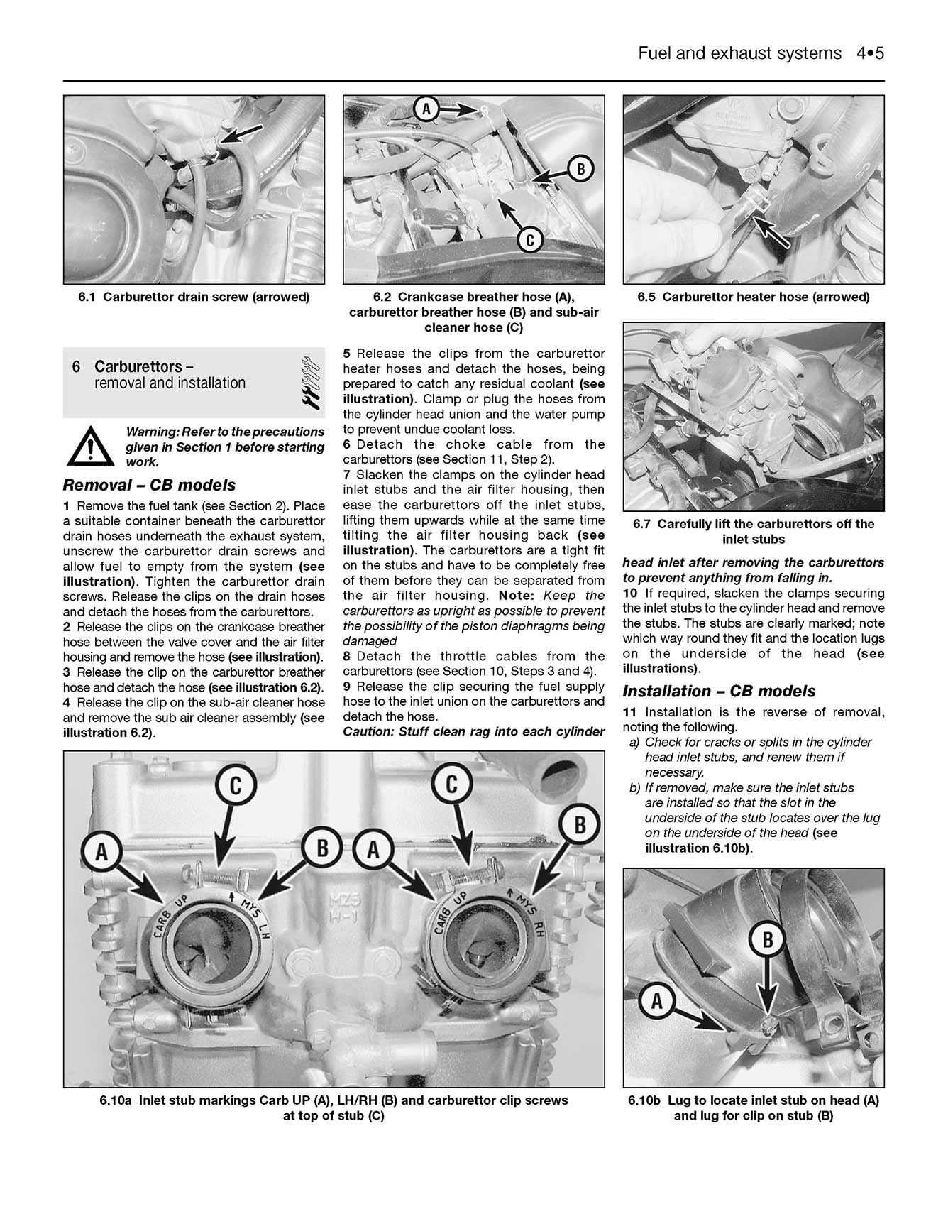 Honda CB500 (1993-2002) & CBF500 (2003-2008) Haynes Repair Manual - Image 6