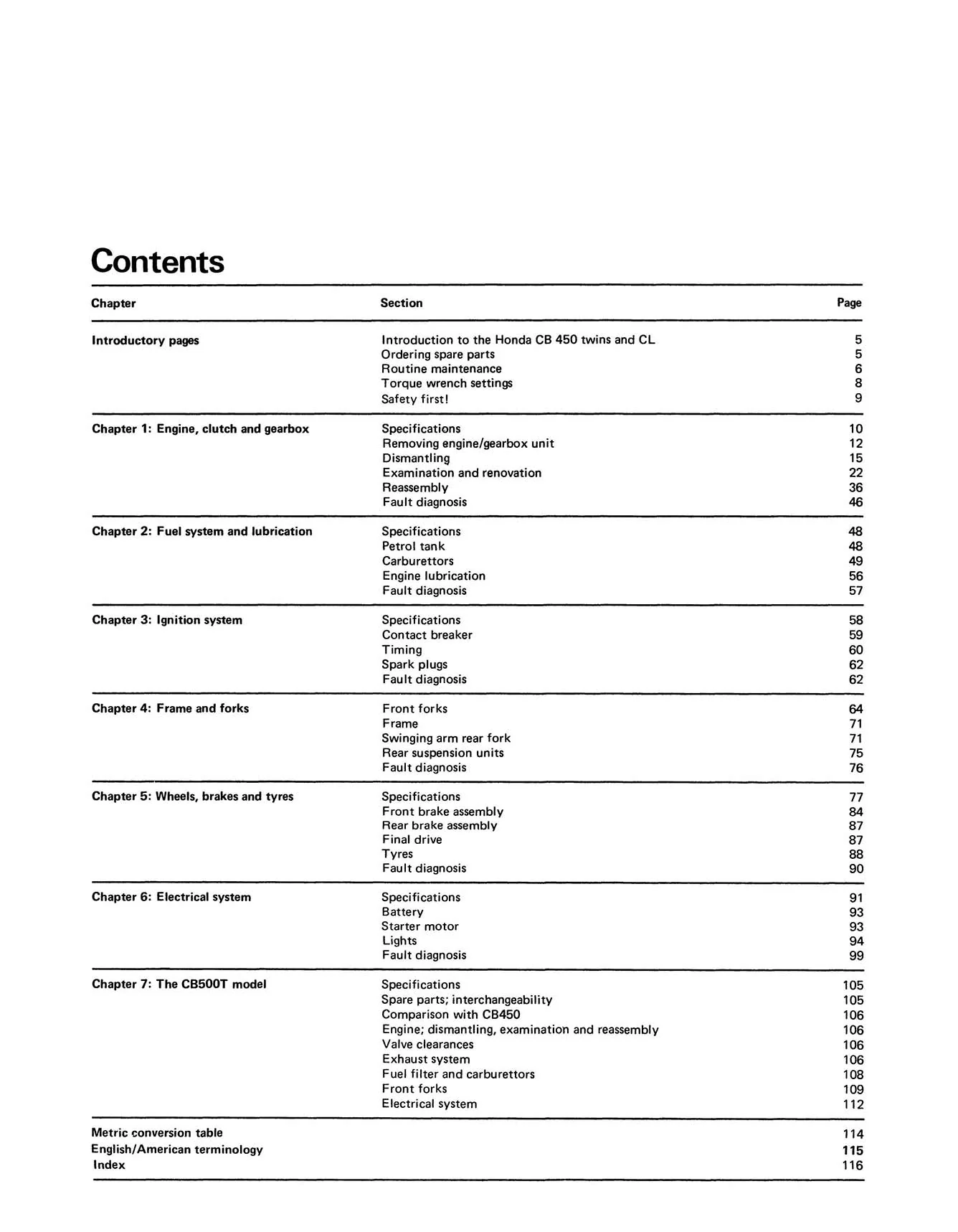 Honda CB500 & 450 Twins (1965-1978) Haynes Repair Manual - Image 3