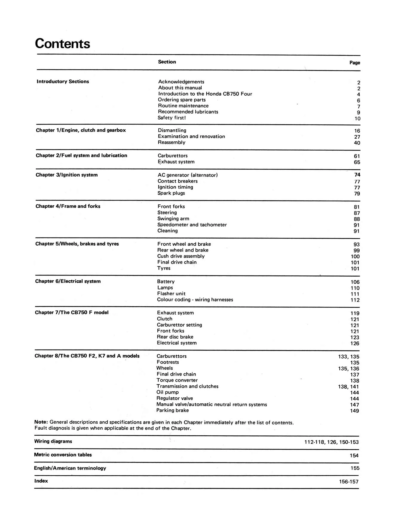 Honda CB750 sohc Four (1969-1979) Haynes Repair Manual - Image 3