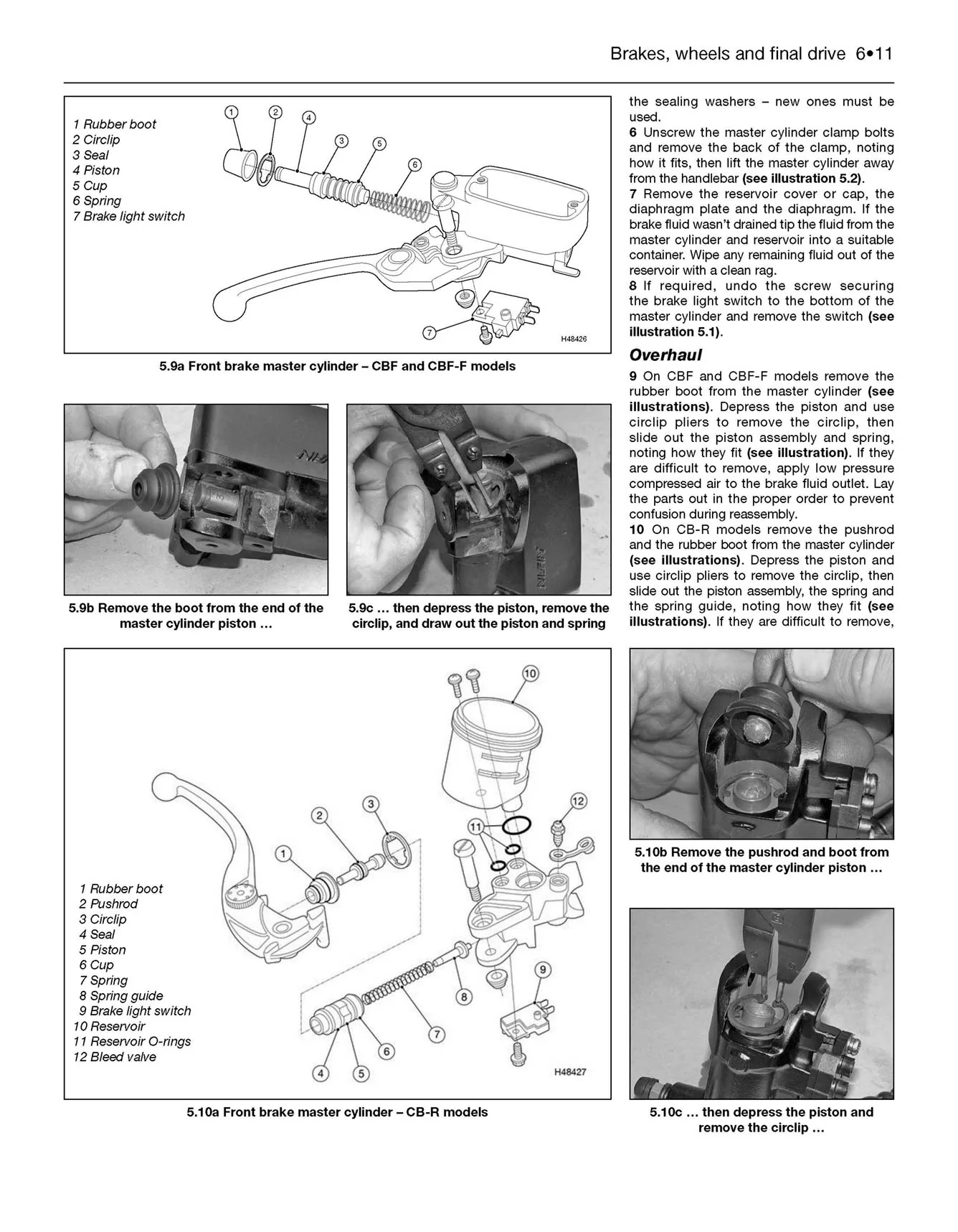 Honda CBF1000 (2006-2010), CBF1000F (2011-2017) & CB1000R (2008-2017) Haynes Repair Manual - Image 7