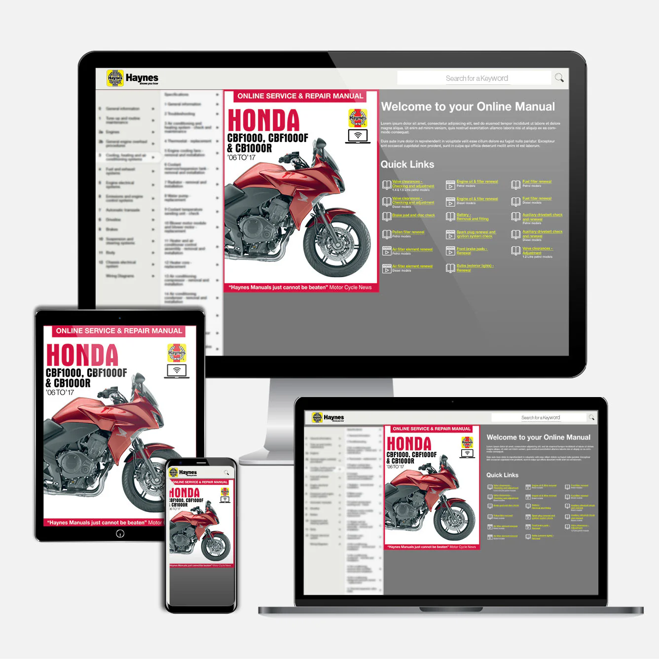 Honda CBF1000 (2006-2010), CBF1000F (2011-2017) & CB1000R (2008-2017) Haynes Repair Manual - Image 9