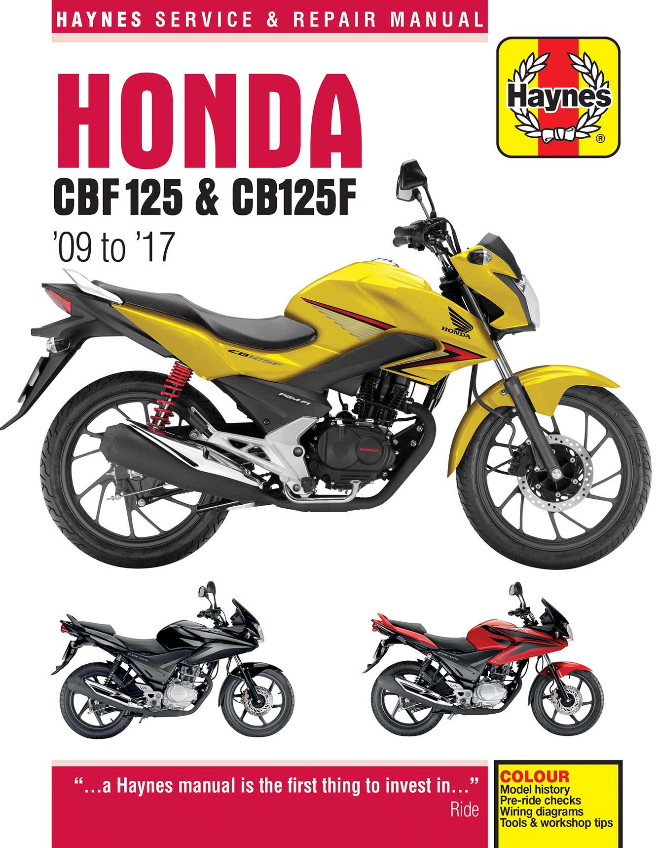 Honda CBF125 (2009-2017) Haynes Repair Manual - Image 2