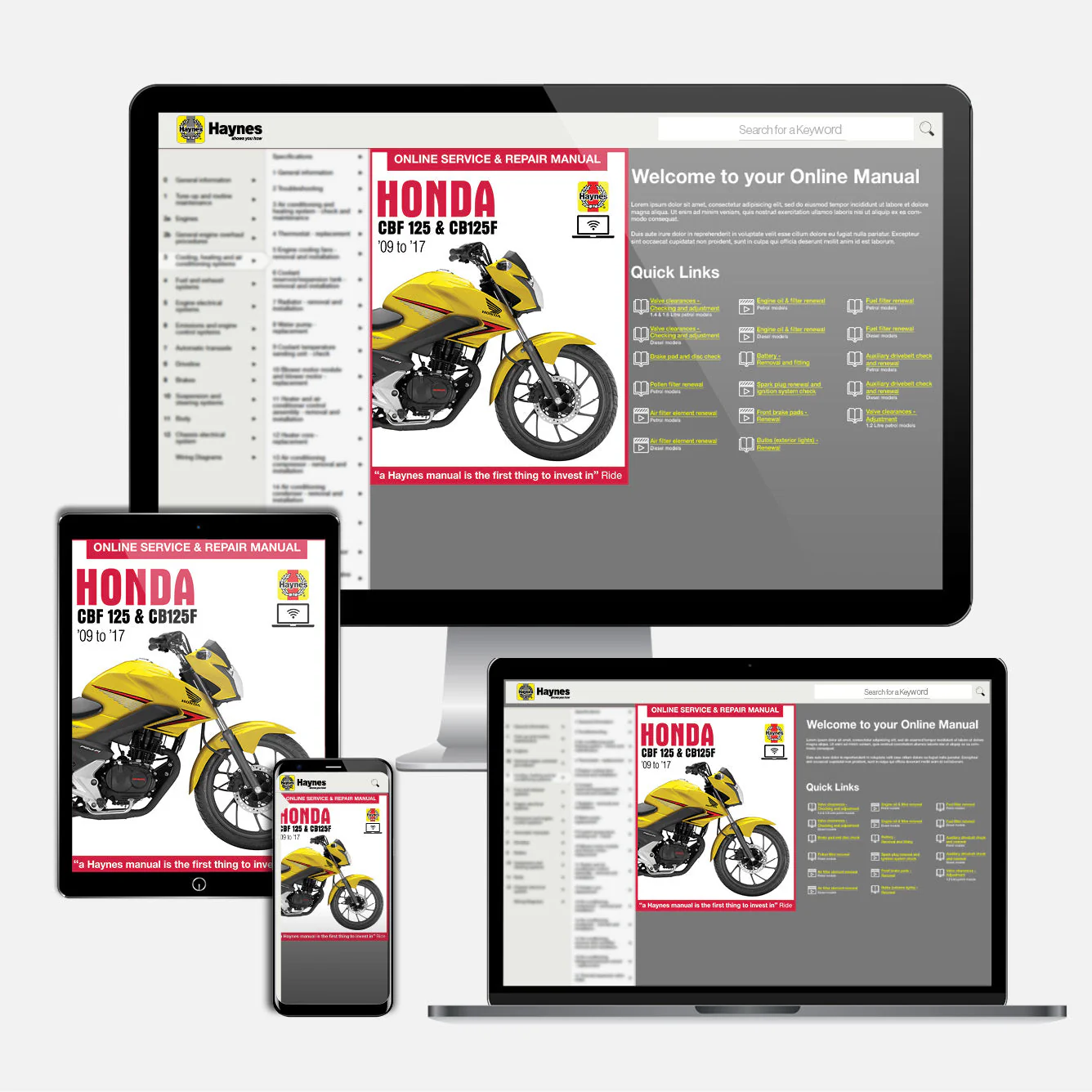 Honda CBF125 (2009-2017) Haynes Repair Manual - Image 9