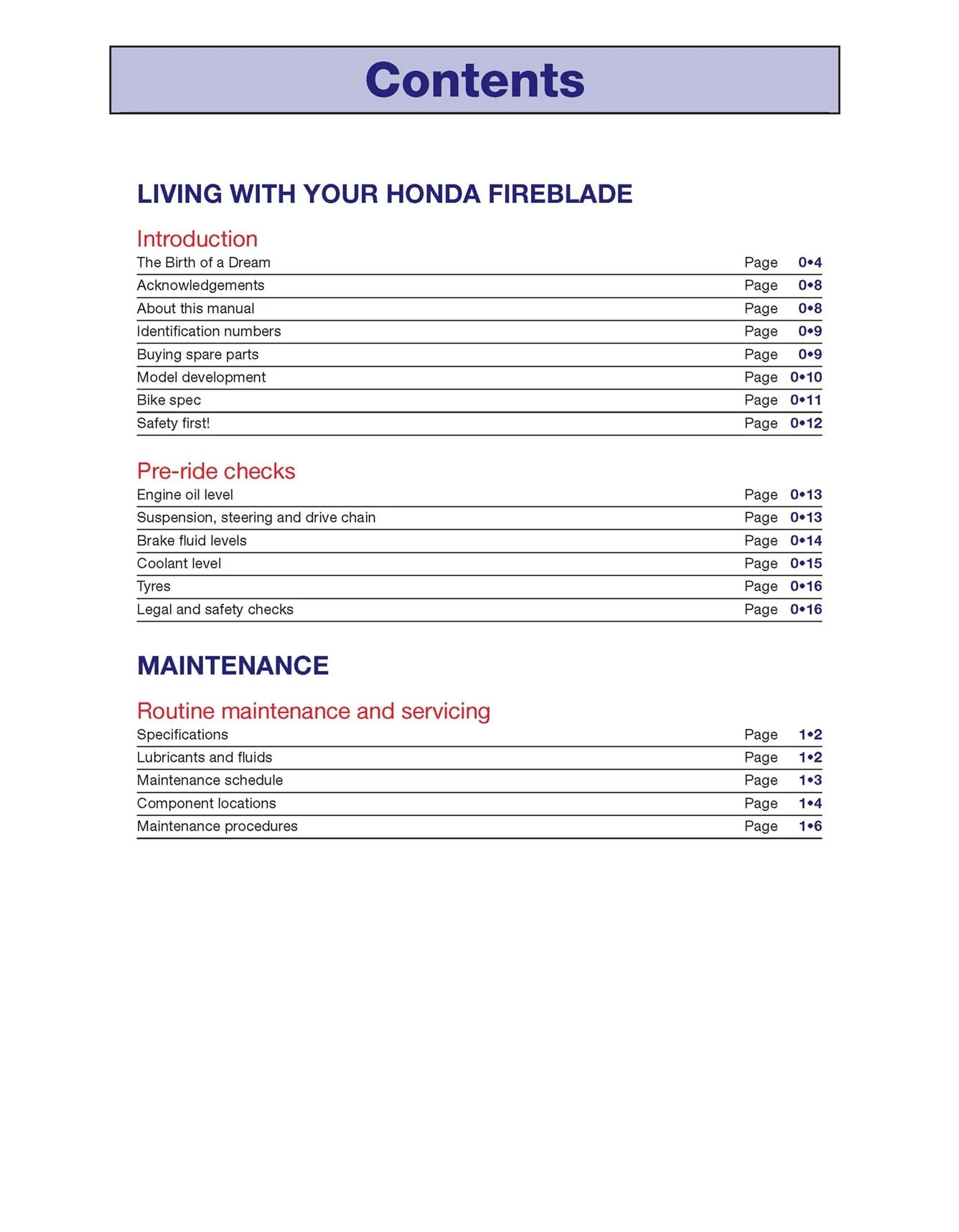 Honda CBR1000RR Fireblade (2008-2013) Haynes Repair Manual - Image 4