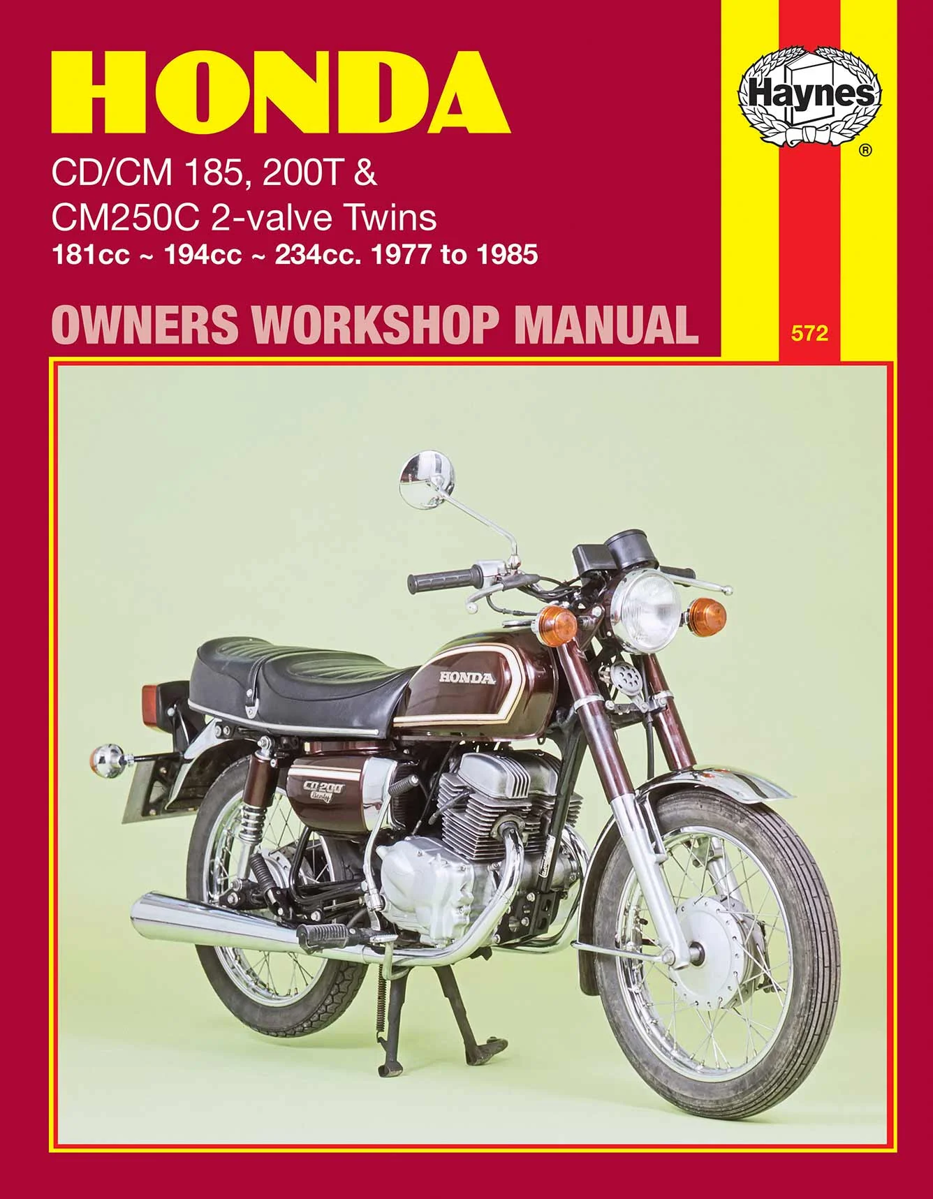 Honda CD/CM185 200T & CM250C 2-valve Twins (1977-1985) Haynes Repair Manual