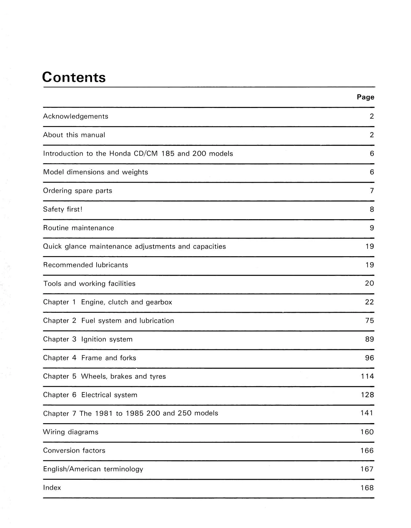 Honda CD/CM185 200T & CM250C 2-valve Twins (1977-1985) Haynes Repair Manual - Image 3