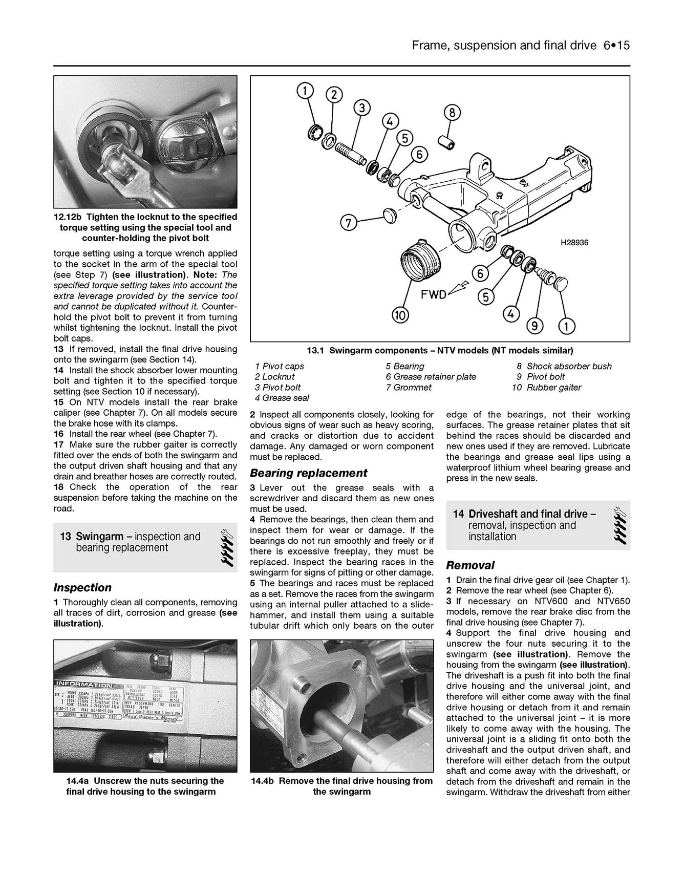 Honda NTV600 Revere, NTV650 & NT650V Deauville (1988-2005) Haynes Repair Manual - Image 6