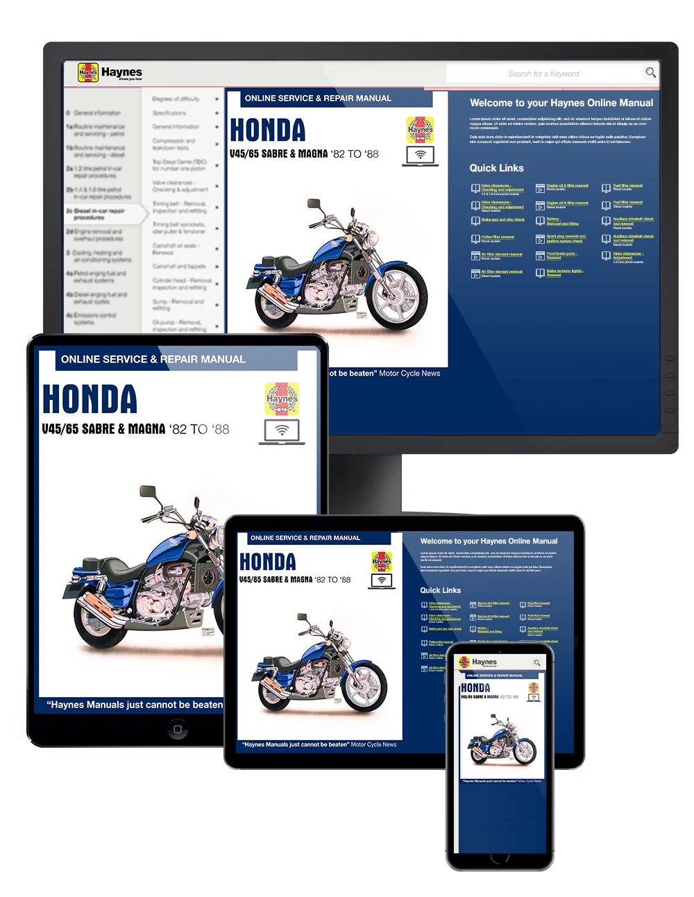 Honda V45/65 Sabre & Magna (1982-1988) Haynes Repair Manual - Image 2